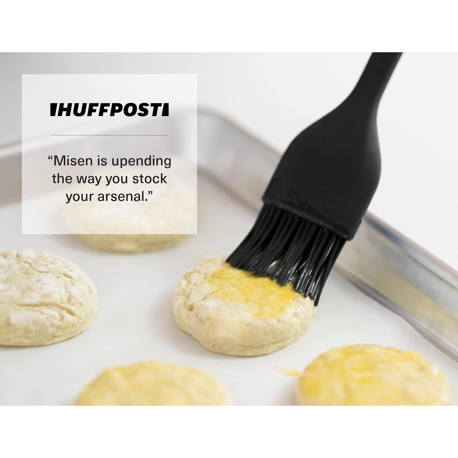 Brocha de Silicona Misen 31.5 cm - Resistente al Calor, Apta para Lavavajillas