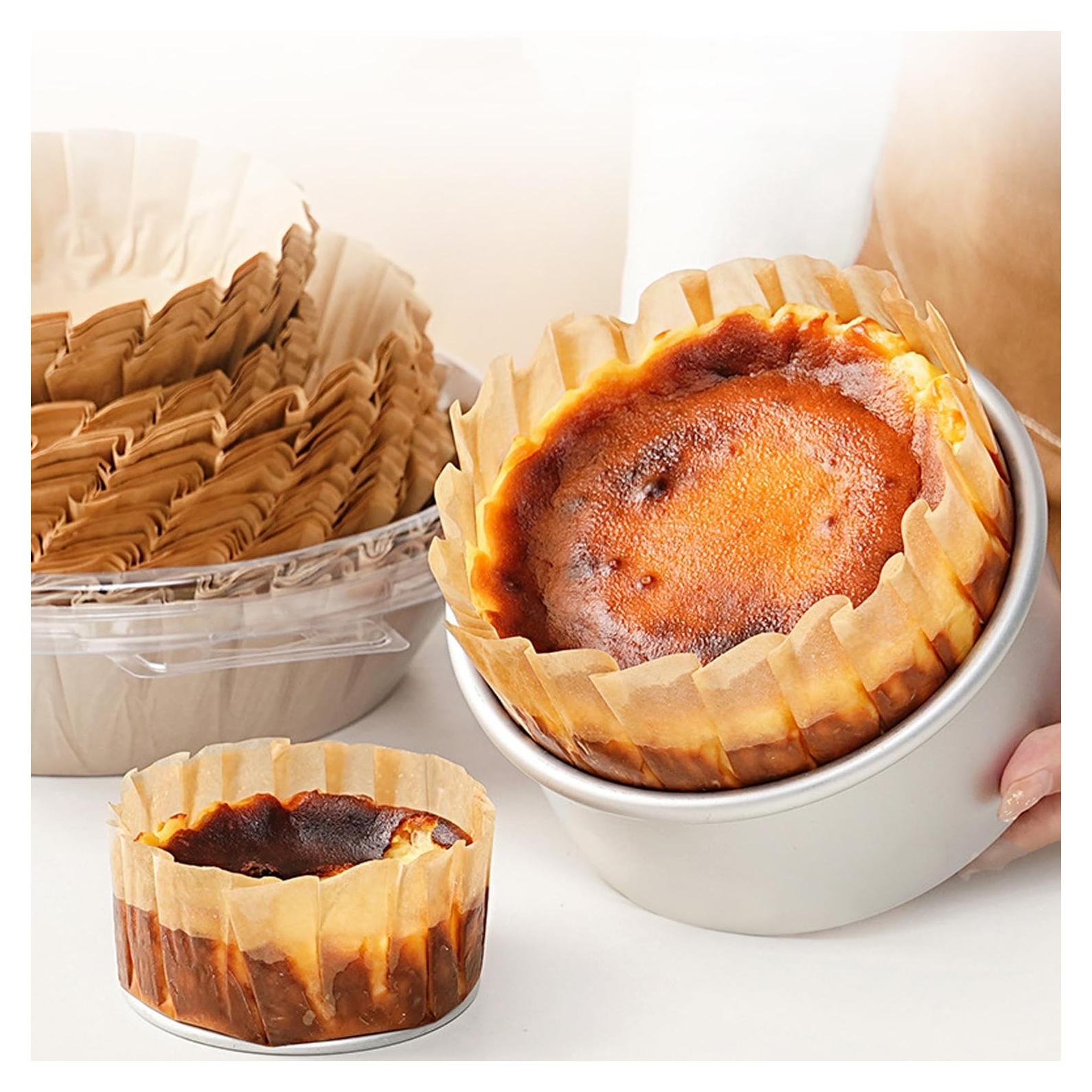 100 Forros de Papel Pergamino Redondos 10.16 cm YJLMTCF