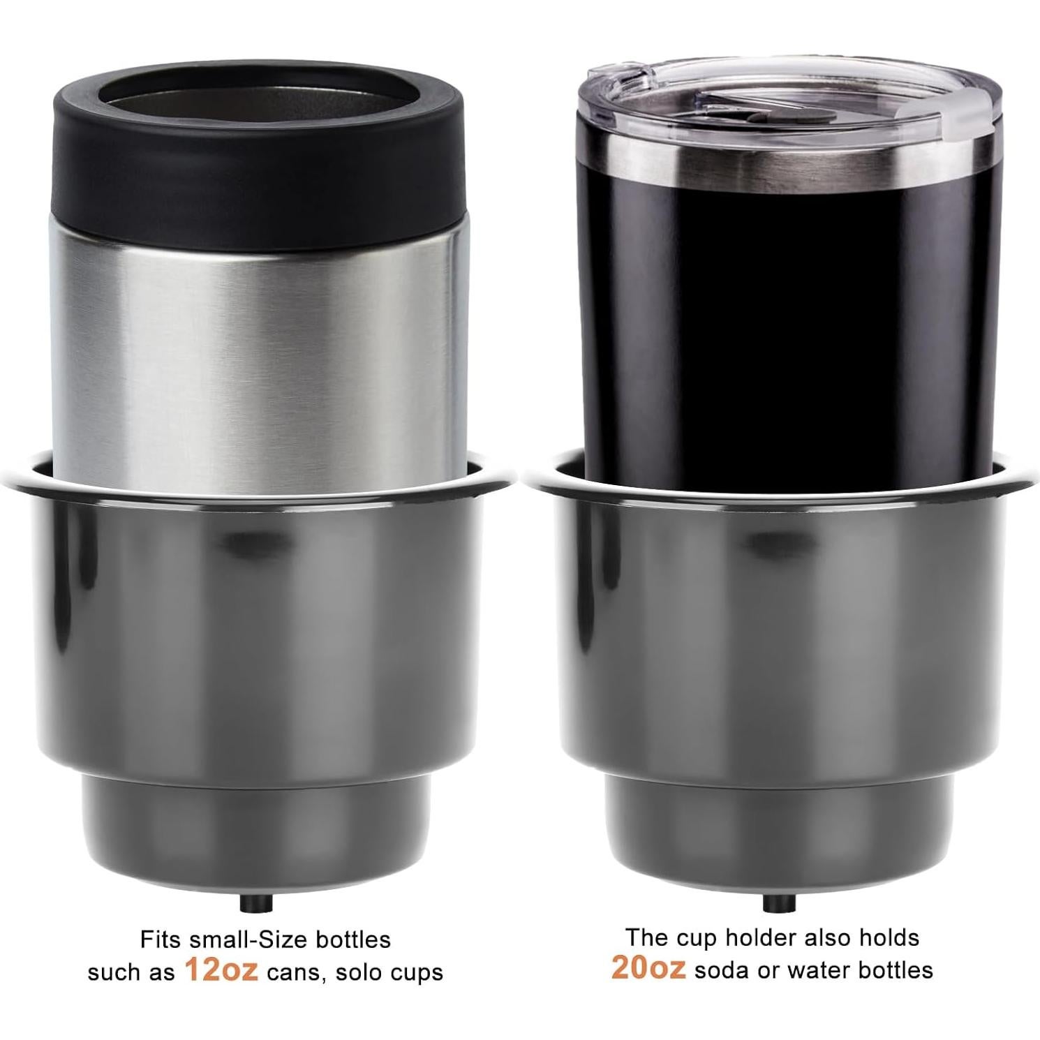 Juego de 3 Soportes de Plástico Negro Amarine Made para Bebidas