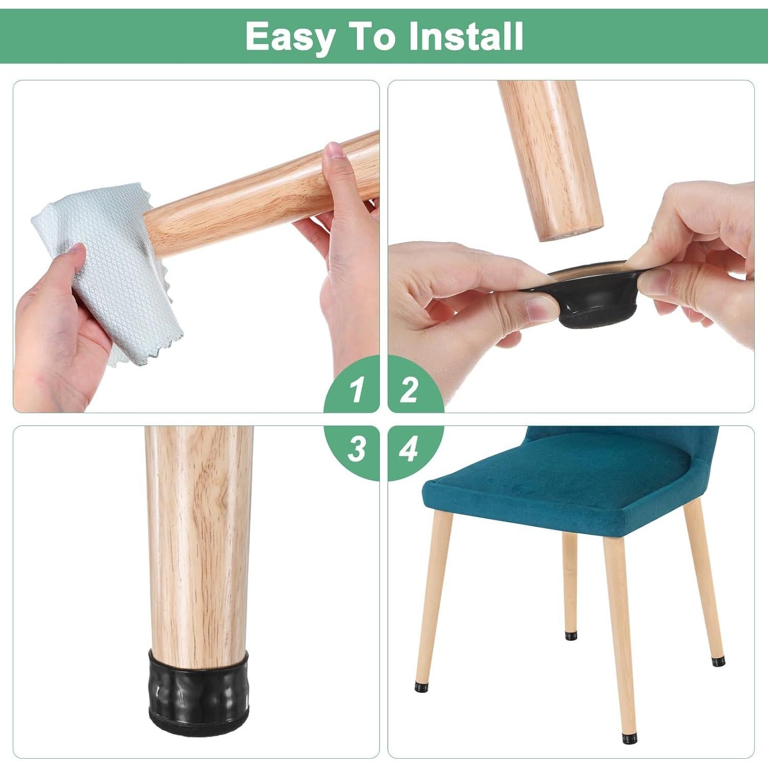 Protectores de Piso para Patas de Sillas M METERXITY 16 Piezas