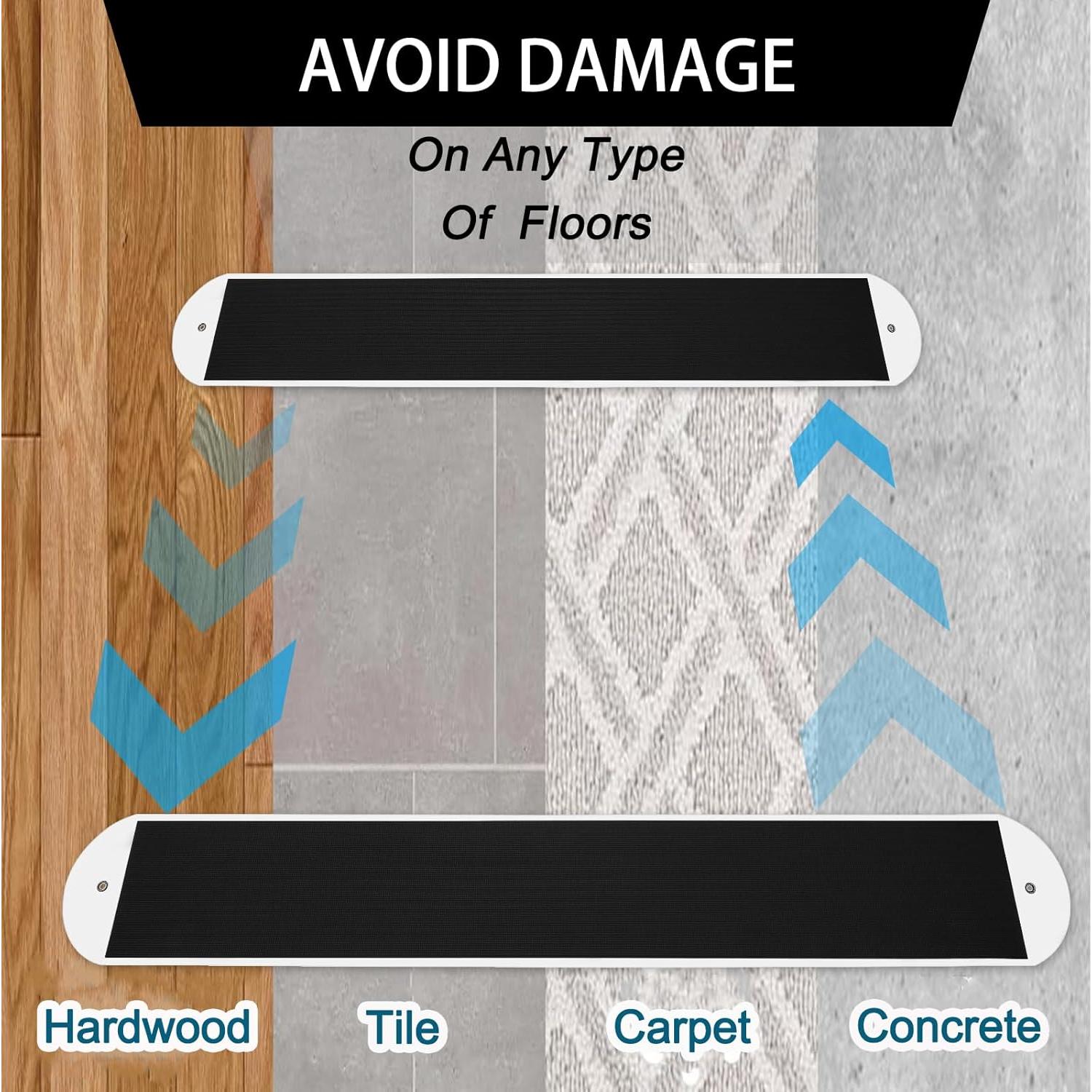 2 Conjuntos de Deslizadores de Muebles Niteguy 0.76m Alta Resistencia