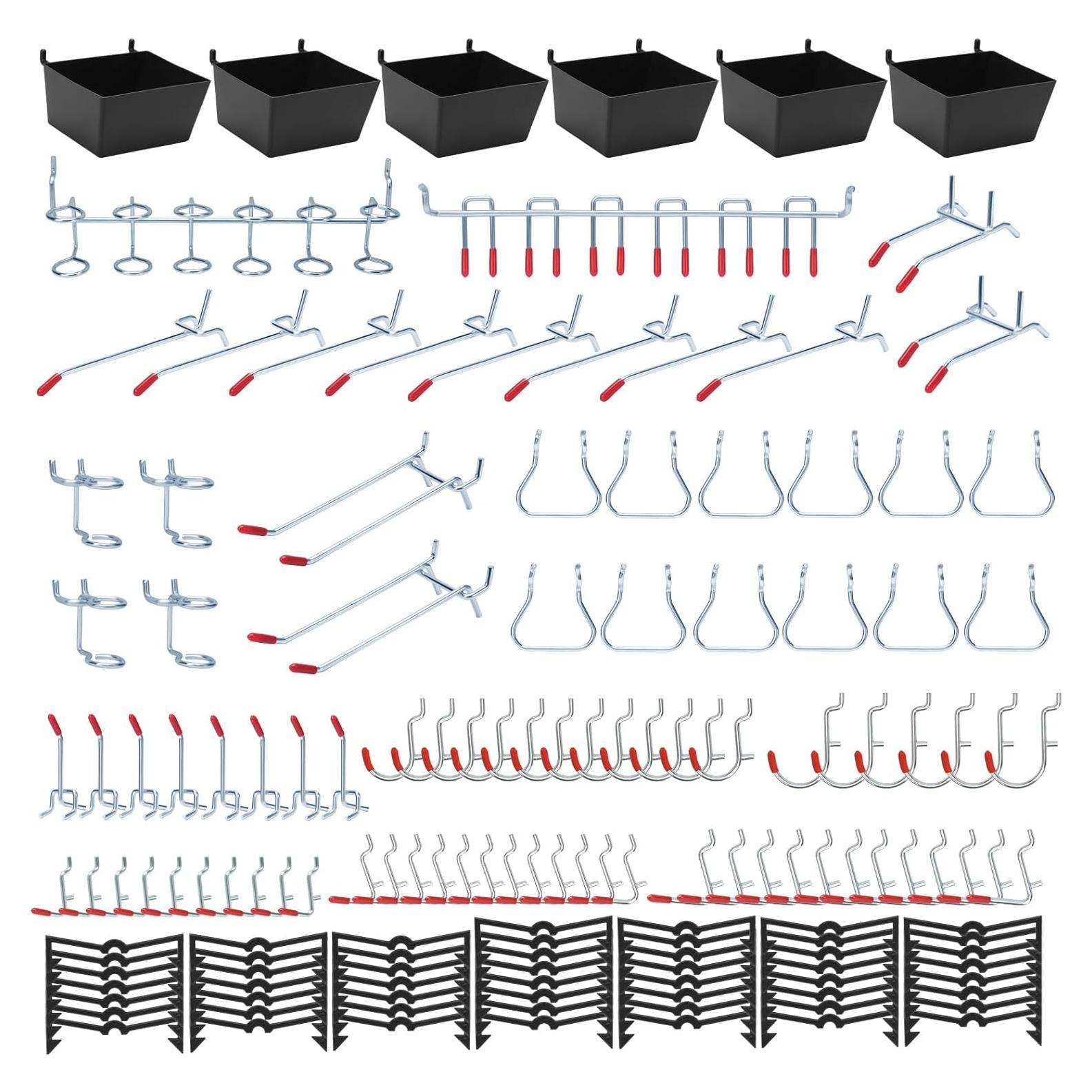 Kit Organizador de Accesorios para Tablero de Clavos Daanxw 148 Piezas