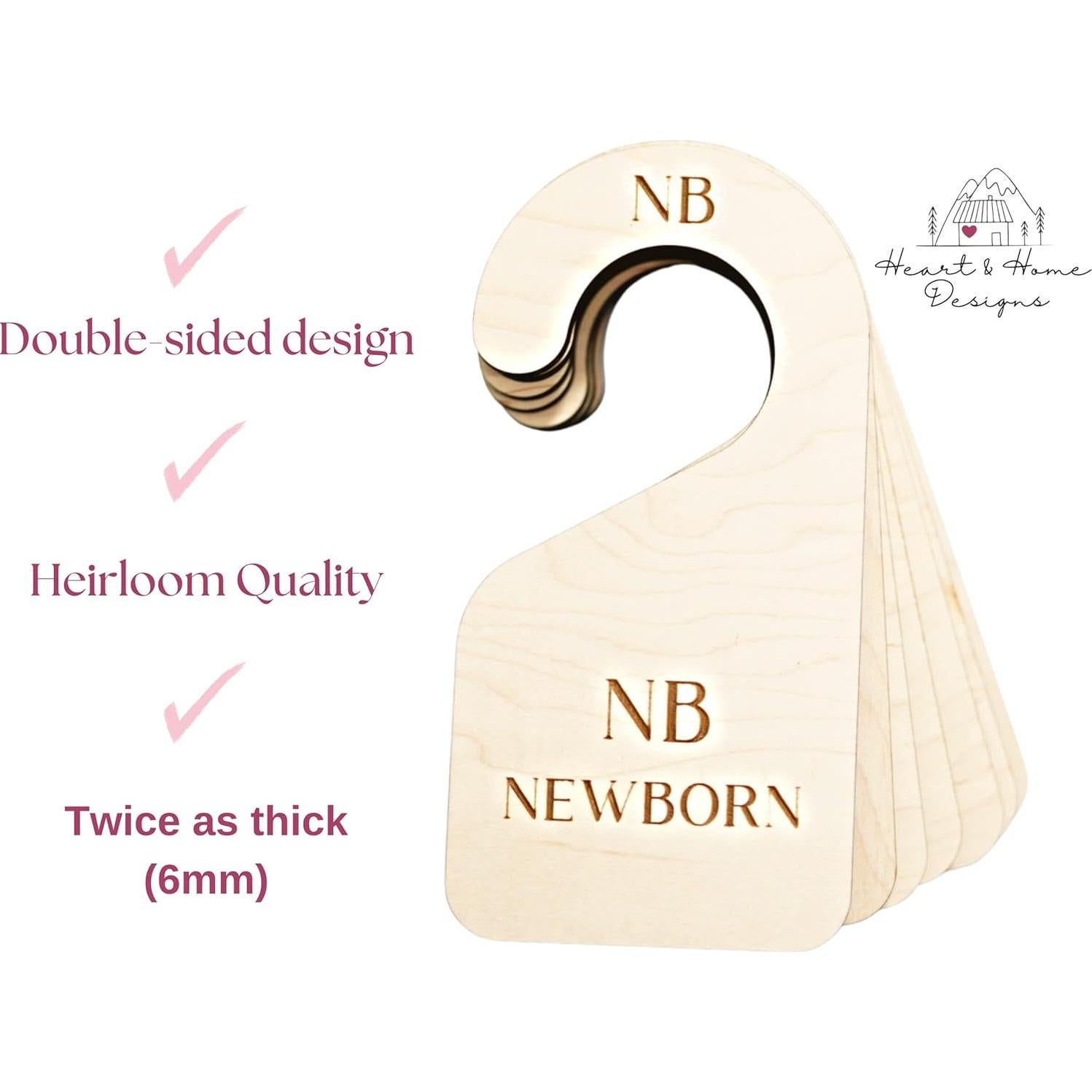 Divisores de Armario Doble Cara Heart and Home 7 Piezas