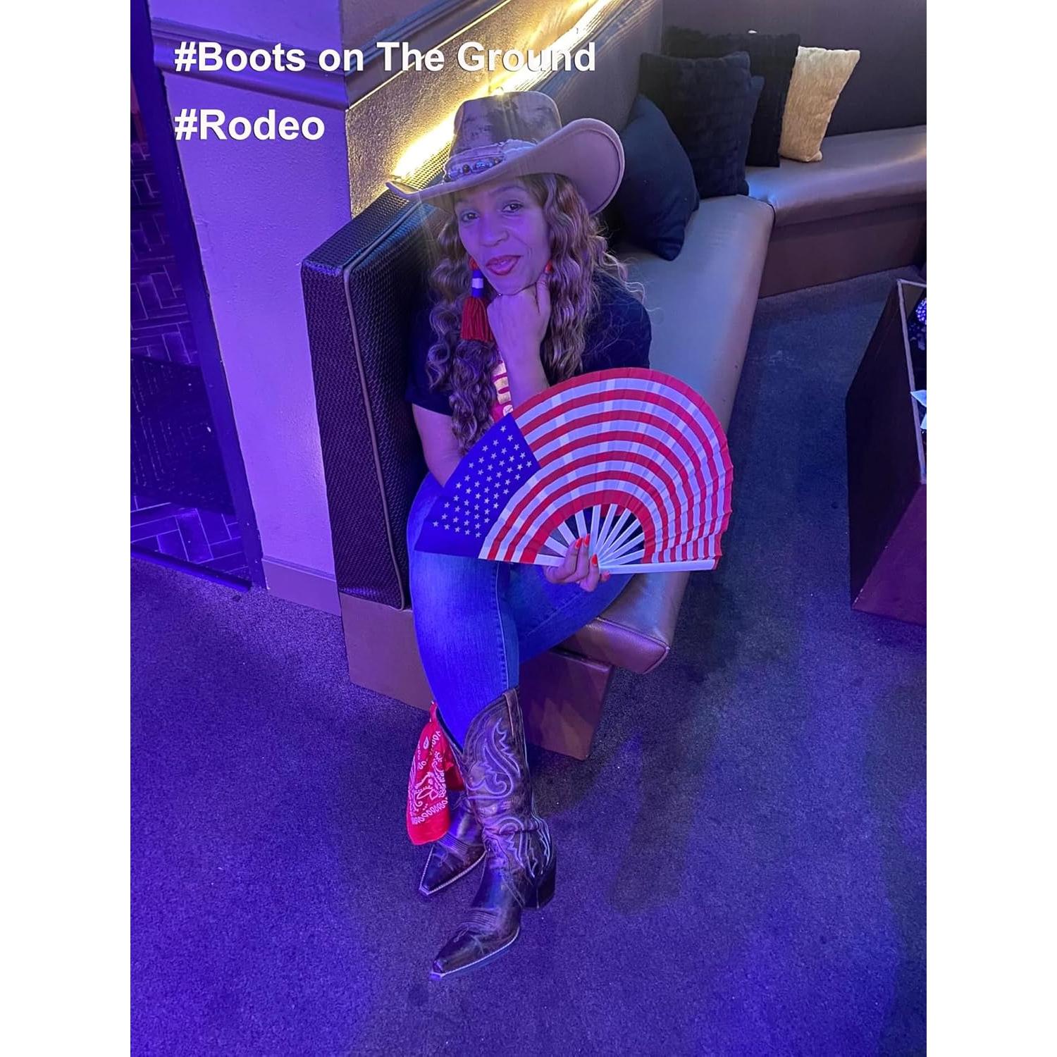 Abanico Plegable Grande GeGeYa 33 cm Bandera Americana