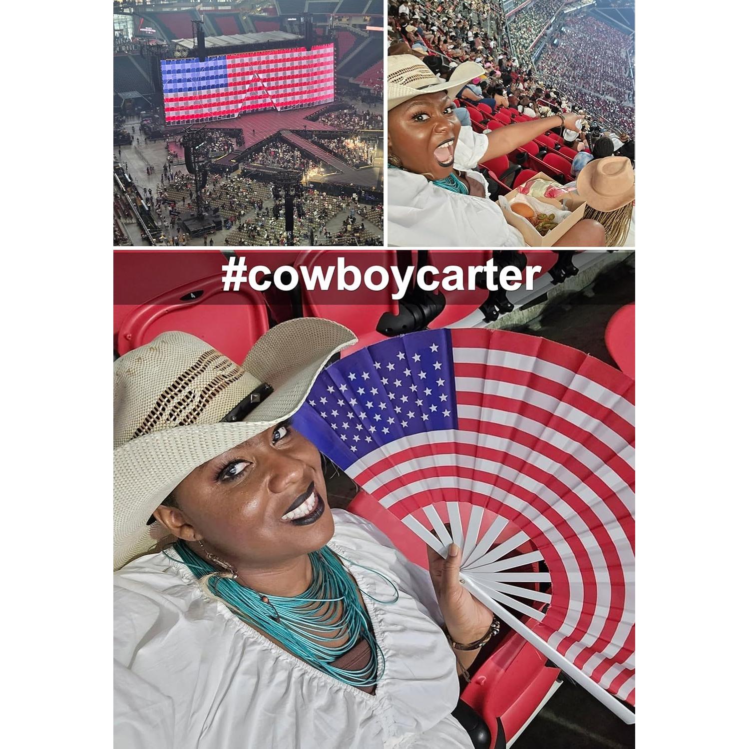 Abanico Plegable Grande GeGeYa 33 cm Bandera Americana