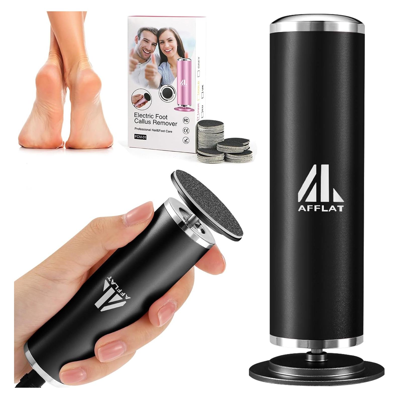 Removedor de Callos Eléctrico AFFLAT, 60 Discos, Velocidad Ajustable