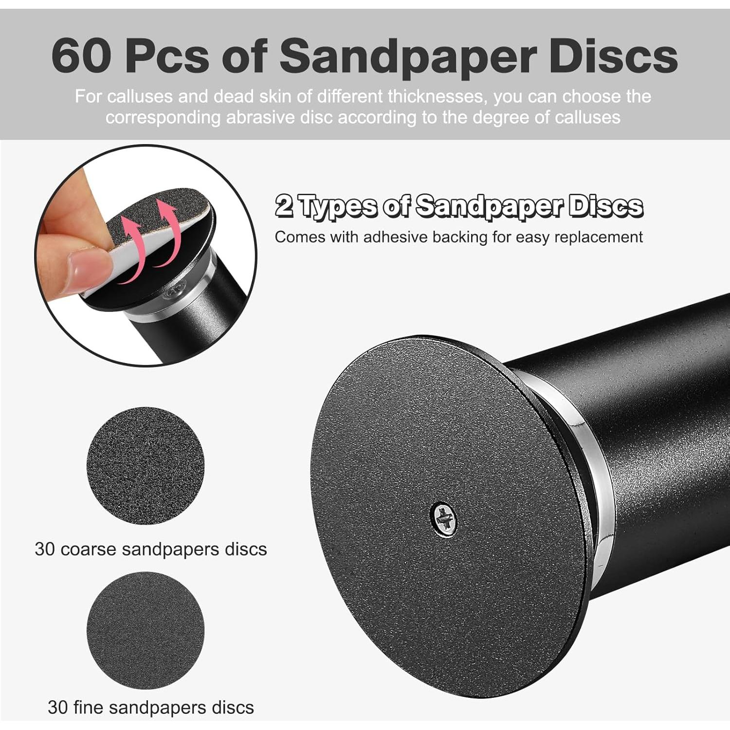 Removedor de Callos Eléctrico AFFLAT, 60 Discos, Velocidad Ajustable