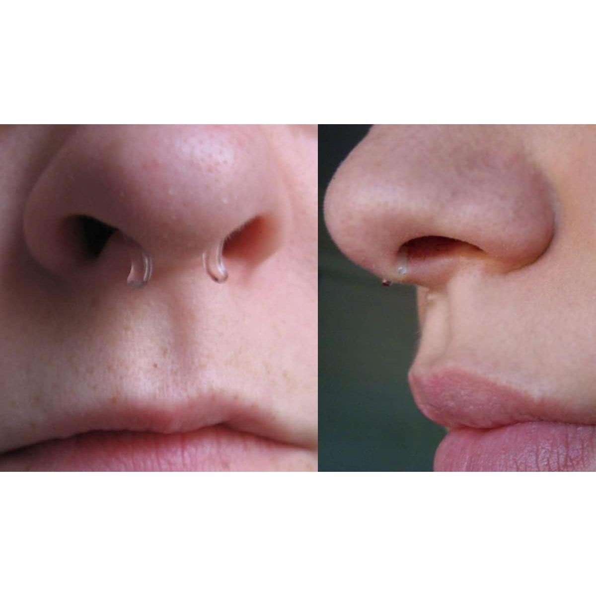 MODRSA 16g 20g Retenedores Transparentes de Piercing - 8 Piezas