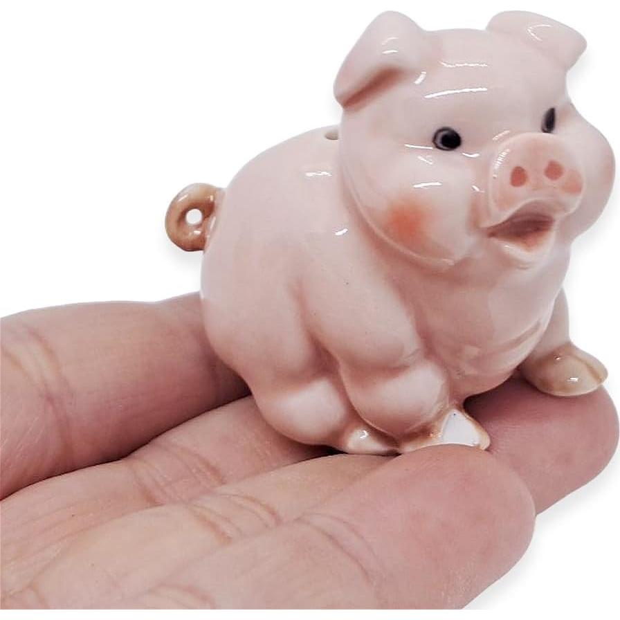 Soporte de Incienso Cerámica Rosa Cerdo BestySuperStore 4.12x2.54cm