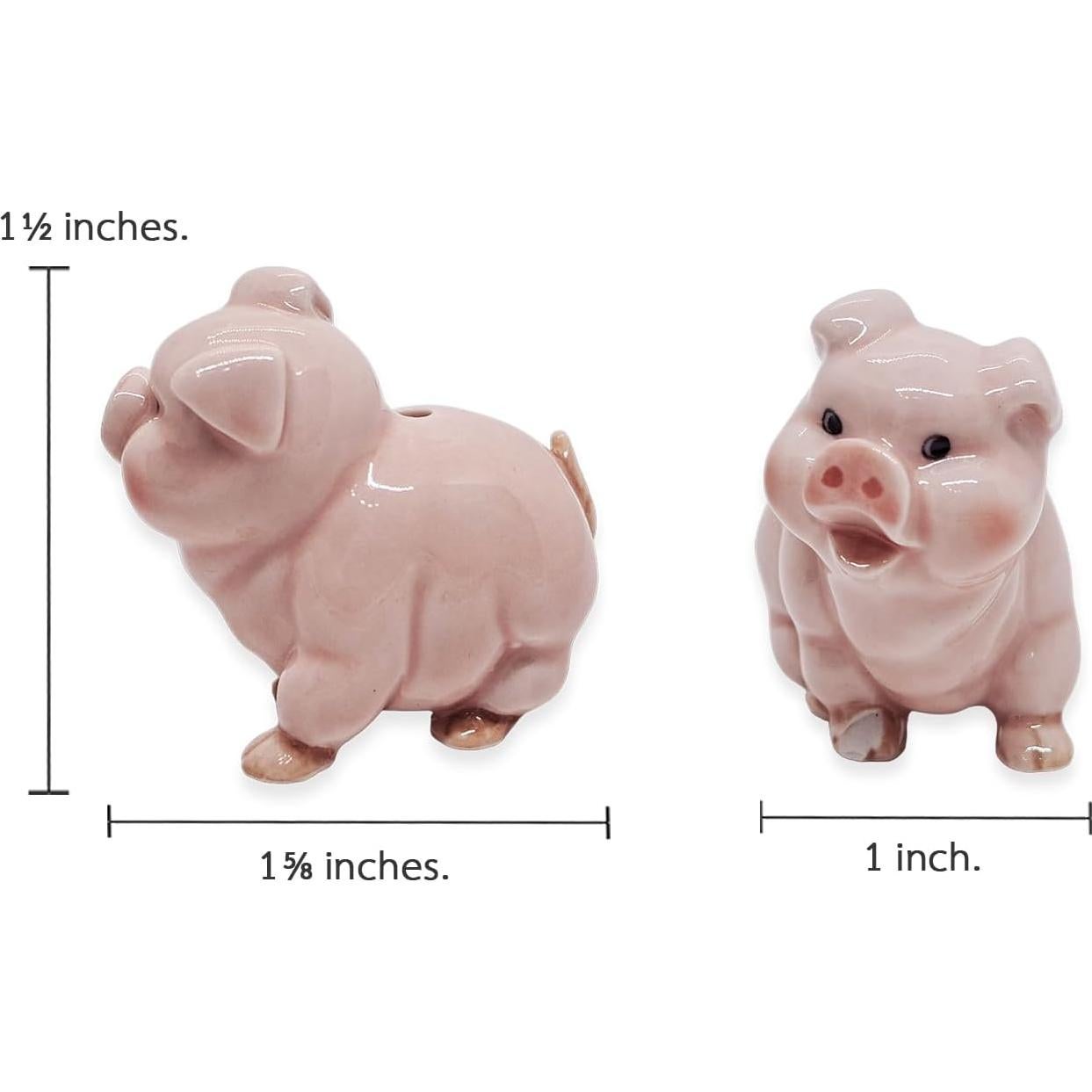 Soporte de Incienso Cerámica Rosa Cerdo BestySuperStore 4.12x2.54cm