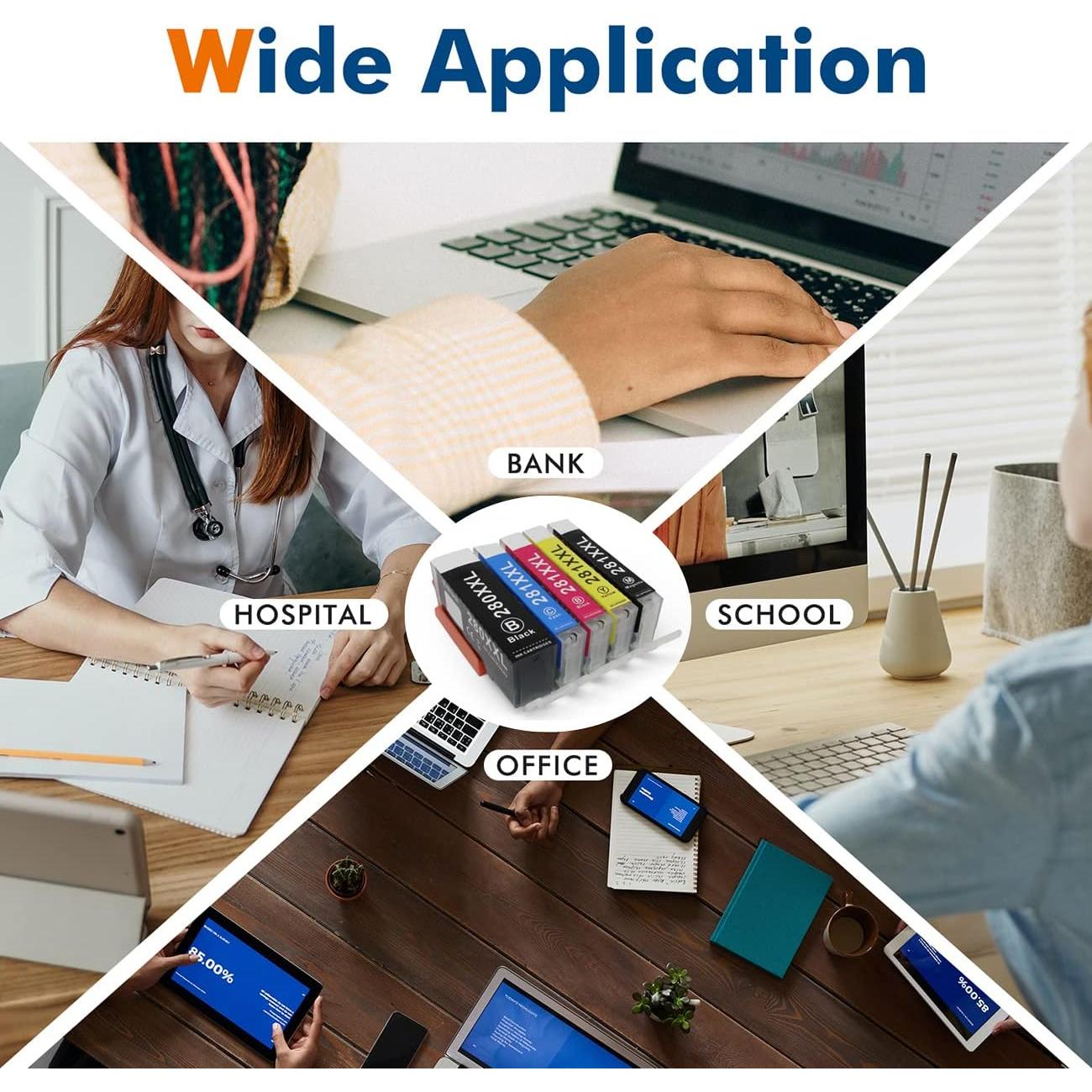 Cartucho de tinta compatible Canon 280 281 XXL - 4 pack