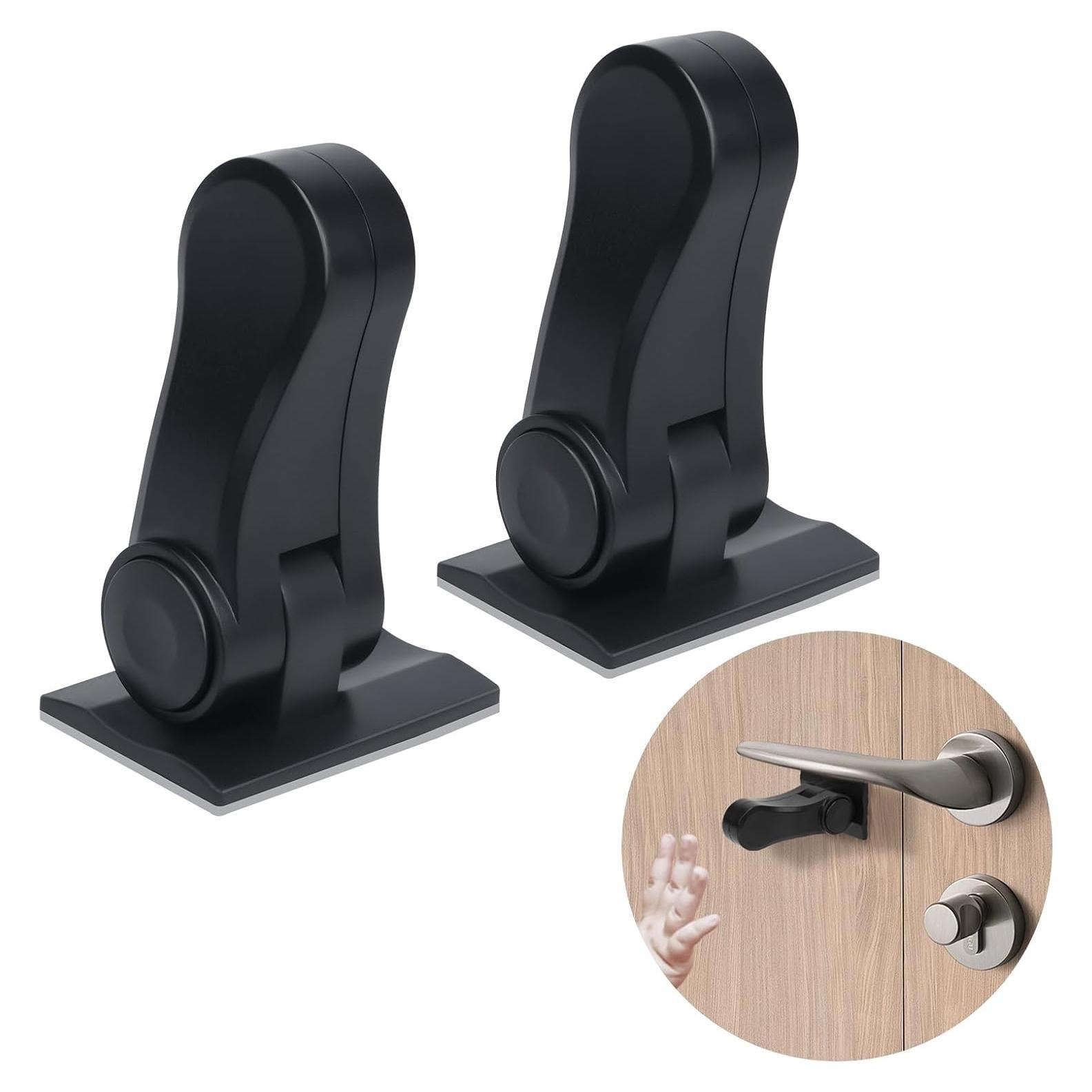 Bloqueo de Palanca de Puerta BiSiViO Negro - 2 Piezas