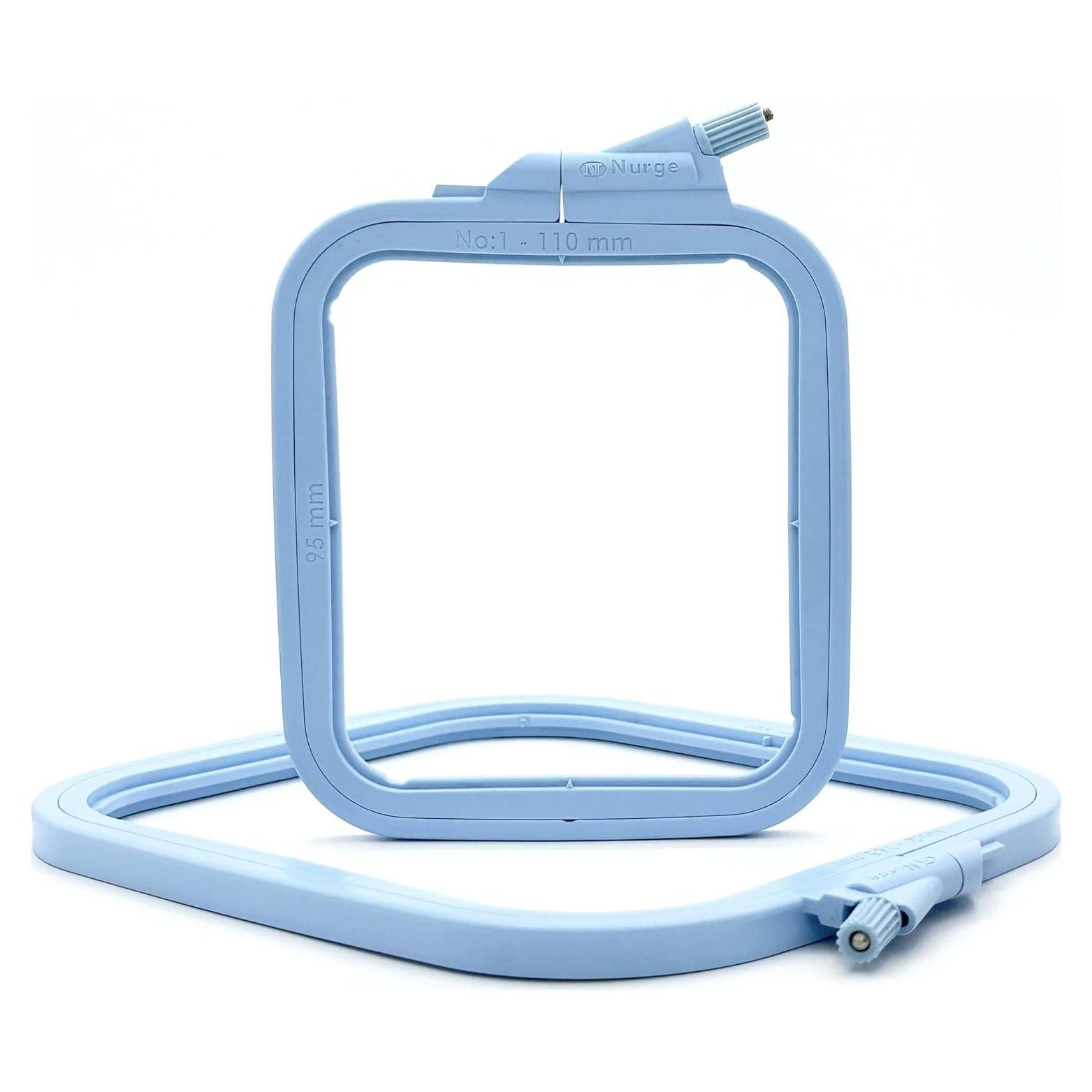 Aro de Bordado Cuadrado Nurge Azul X-Pequeño 28x25cm