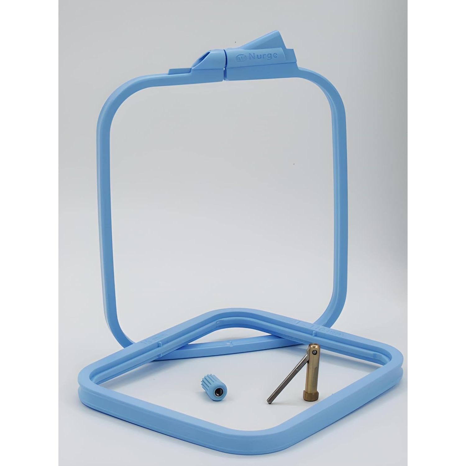 Aro de Bordado Cuadrado Nurge Azul X-Pequeño 28x25cm