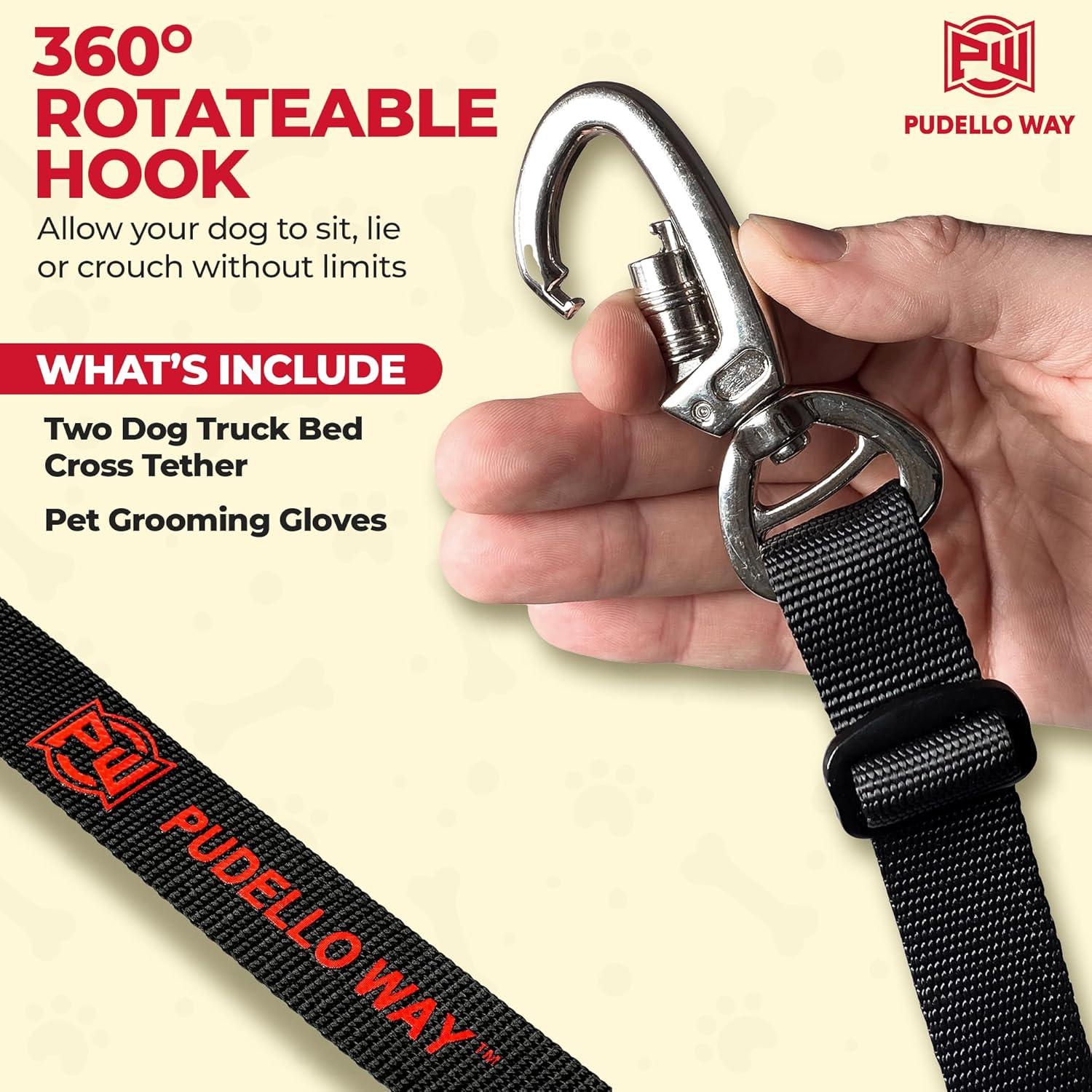 Correa de Seguridad Ajustable para Perros PUDELLO WAY - Incluye Guantes