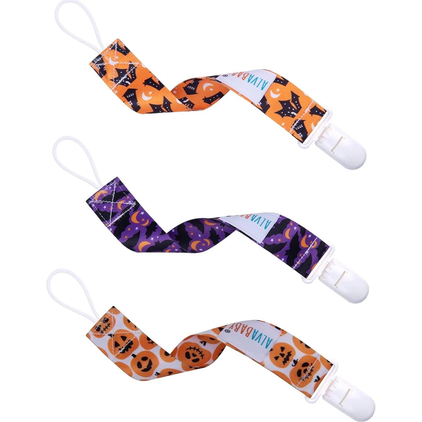 ALVABABY Clips de Chupete Halloween 6 Piezas Universal