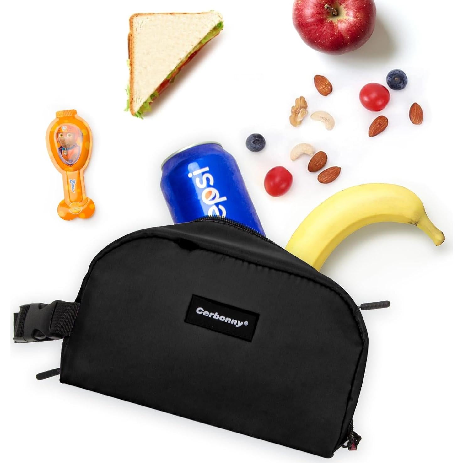 Bolsa Térmica Cerbonny Pequeña Aislada 2.5L Negra