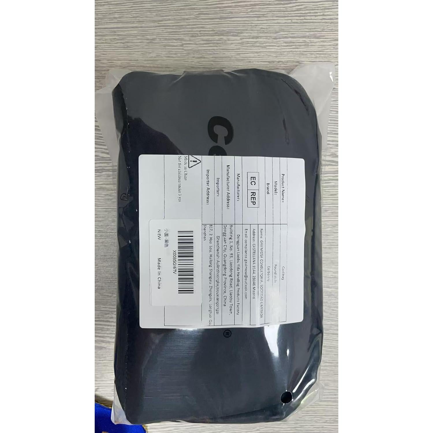 Bolsa Térmica Cerbonny Pequeña Aislada 2.5L Negra