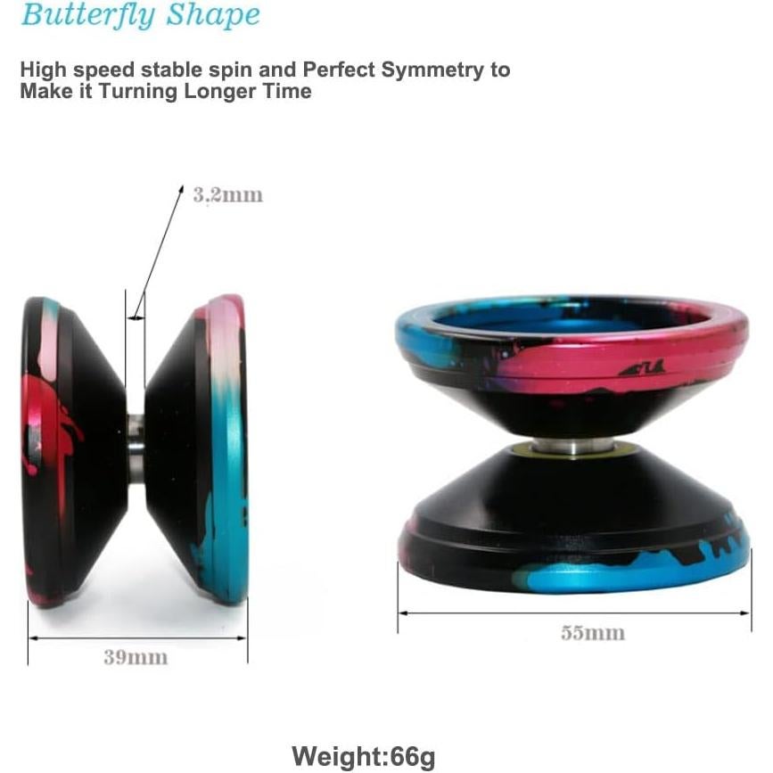 Yoyo MAGICYOYO V6 Responsivo para Niños y Adultos - Azul, Rosa, Negro