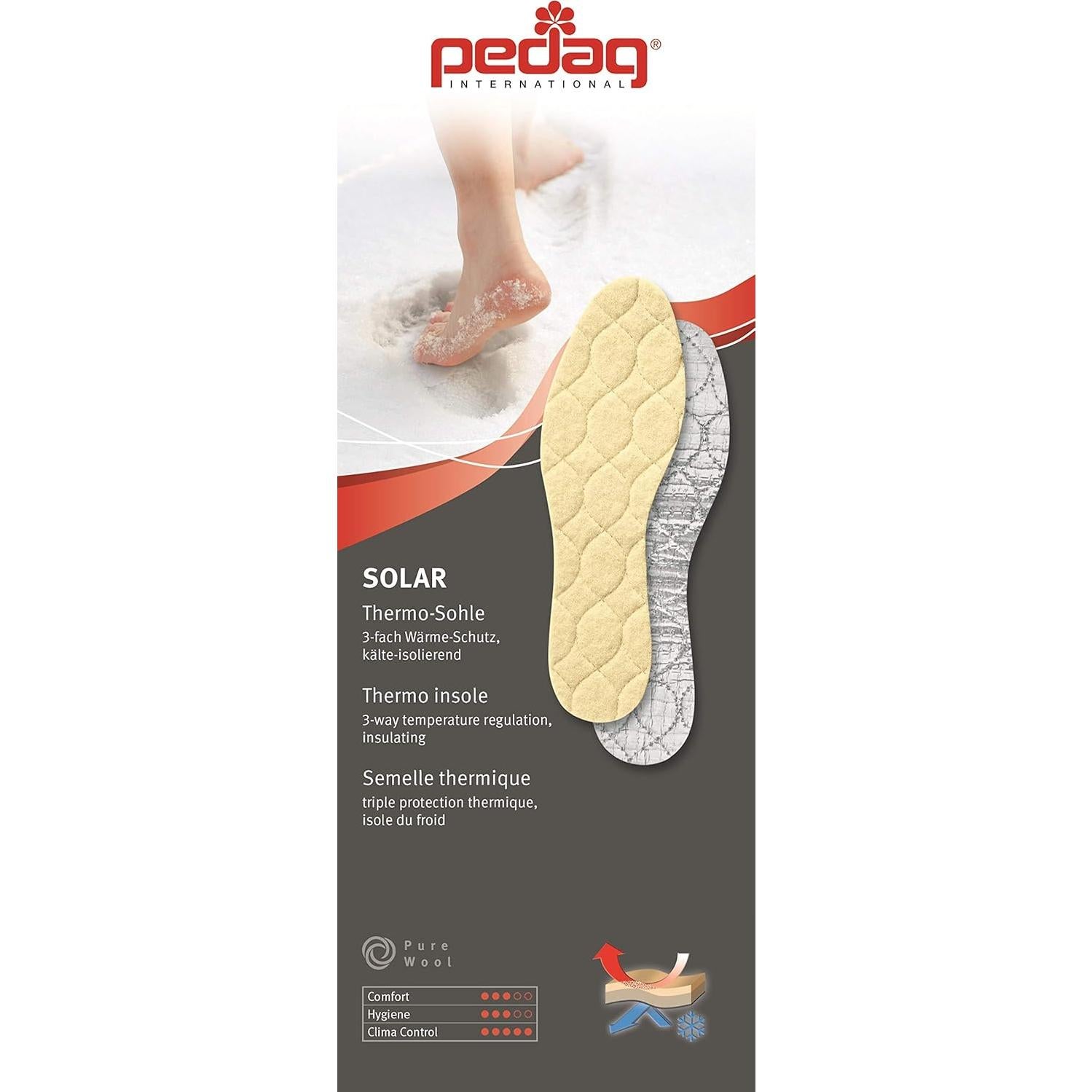 Plantillas Aislantes Pedag Solar para Mujeres US 5 / EU 35