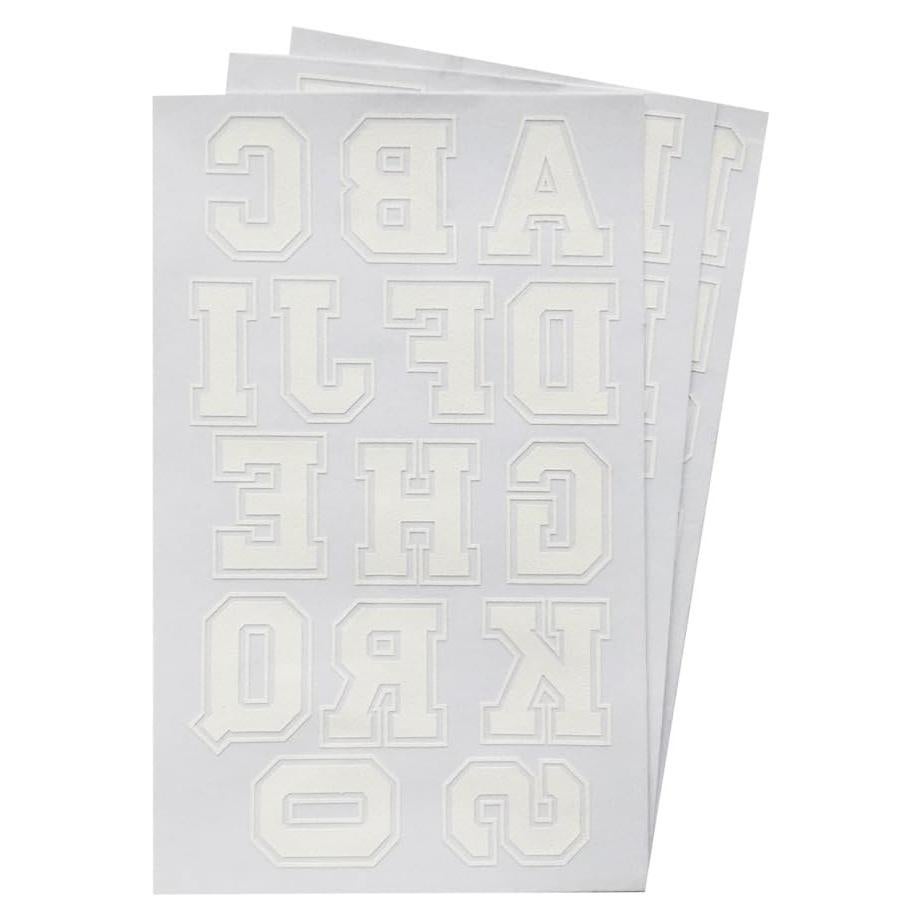 Letras y Números Transferibles Magfok 1.75" Blancos - 3 Hojas