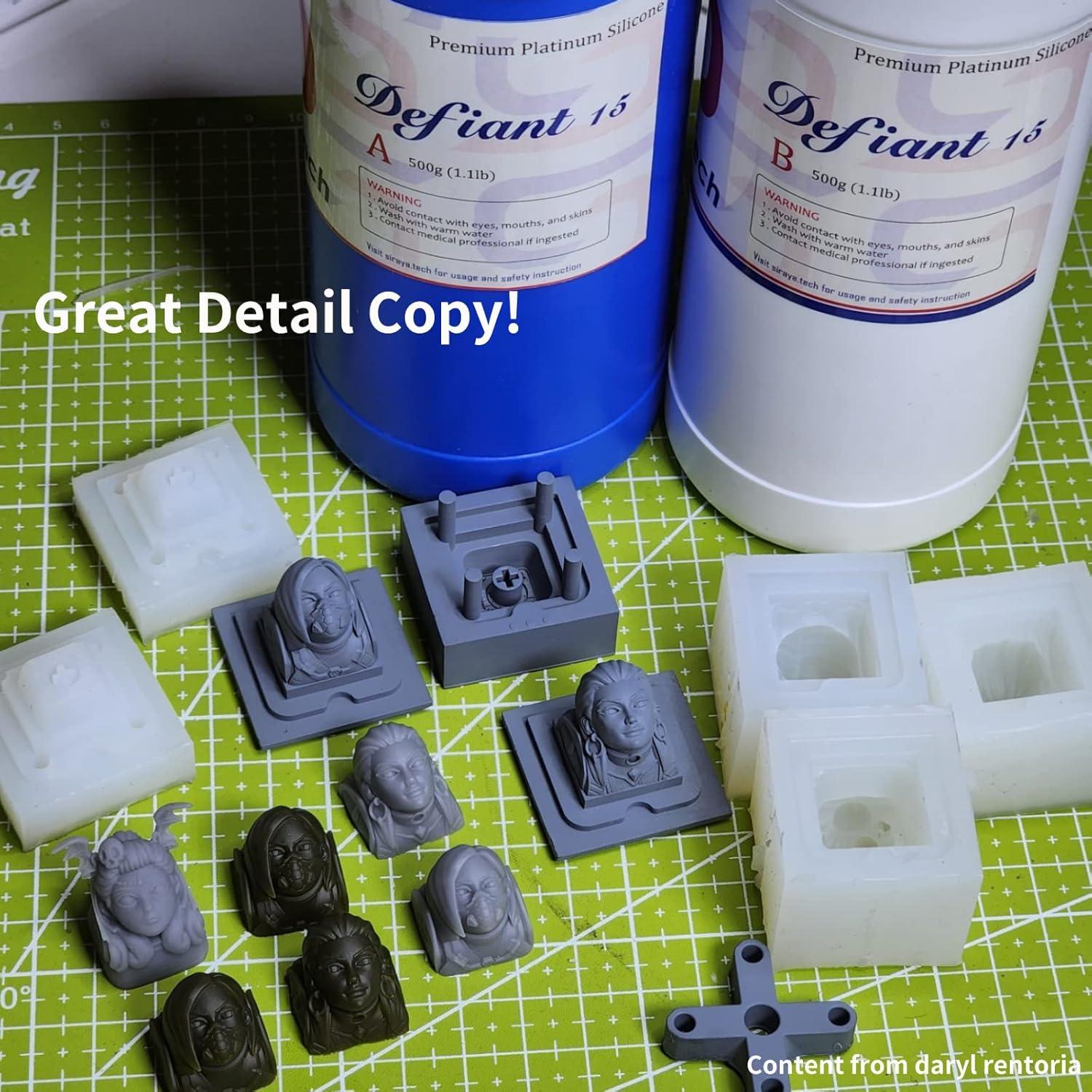 Kit de Moldes de Silicona Platino Siraya Tech Defiant 15 - 0.99 kg