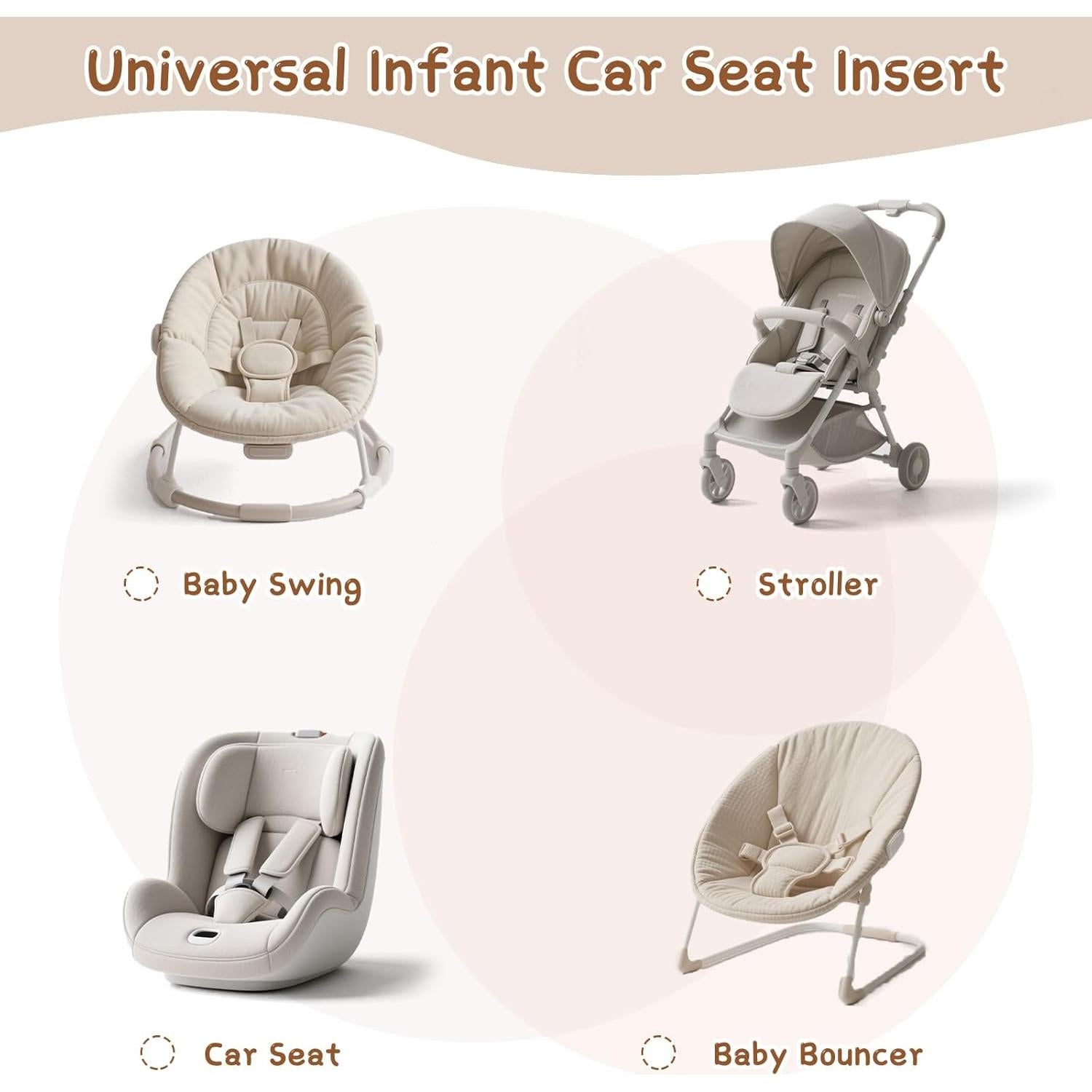 Soporte para cabeza y cuerpo Pea Pod 2 en 1 para bebés Marrón