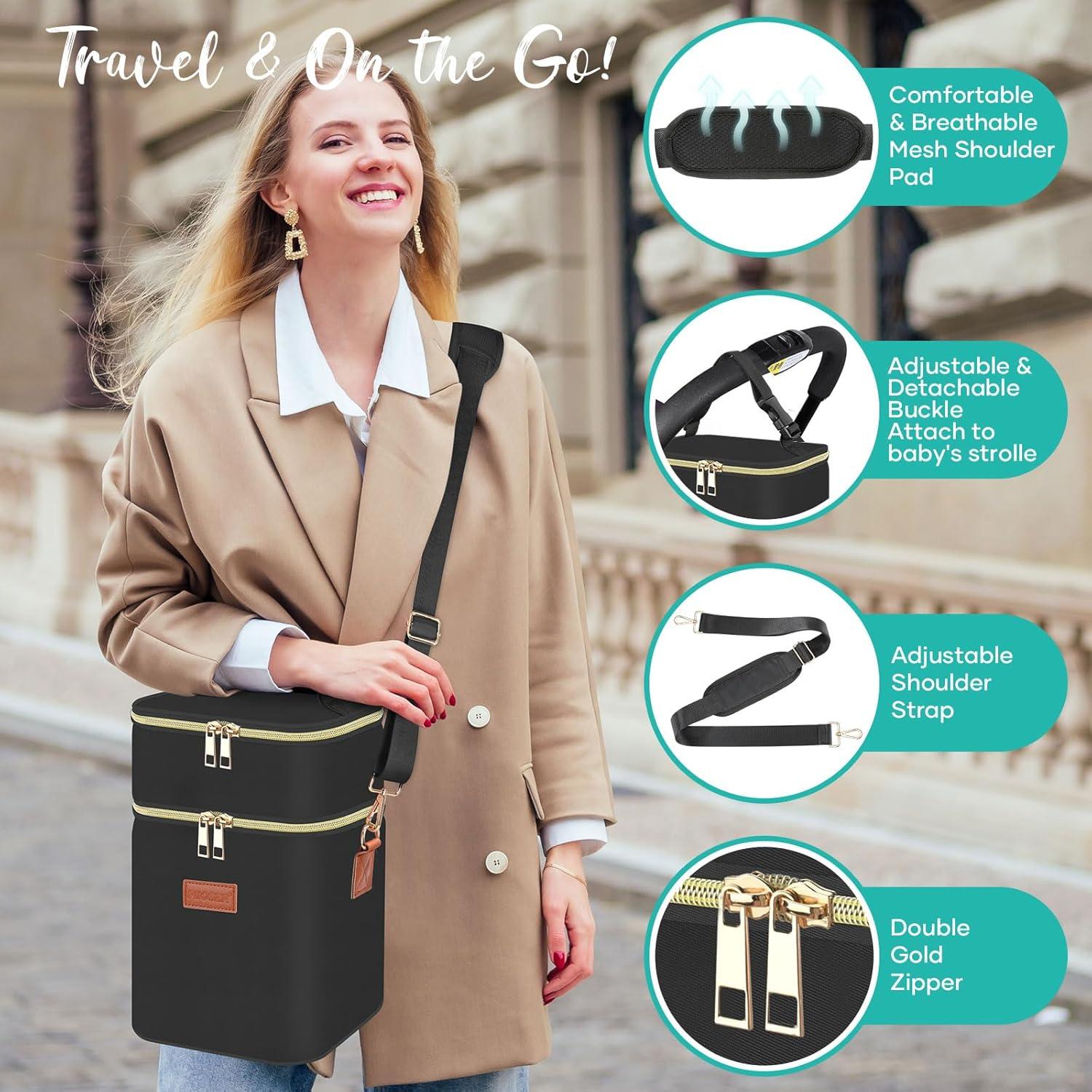 Bolsa Aislante para Biberones PIIOSER - 4 Biberones 266 ml