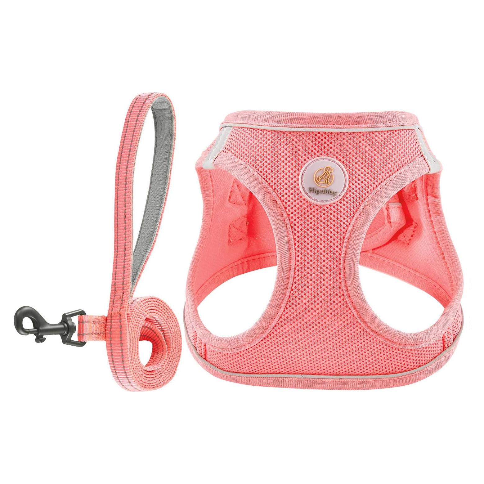 Conjunto Arnés y Correa para Perros Hipubby Rosa XXS