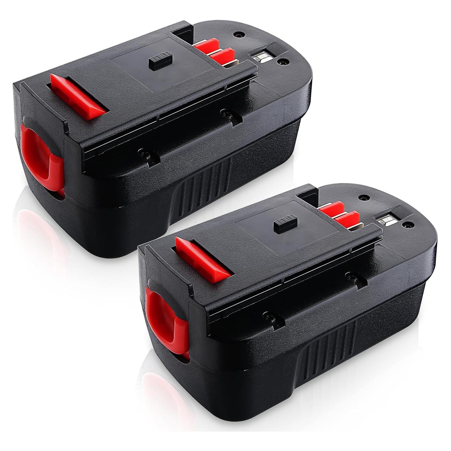 2 Baterías Recargables Ni-Mh 18V 4800mAh Black and Decker