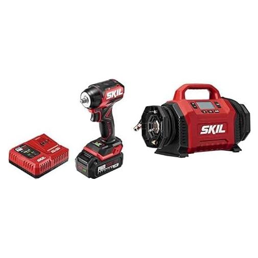 Kit Llave de Impacto Compacta Skil PWR CORE 20V + Inflador