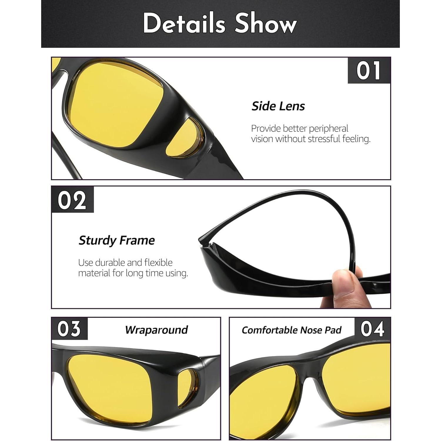 Gafas de Visión Nocturna Polarizadas IGnaef Fit Over Mujeres