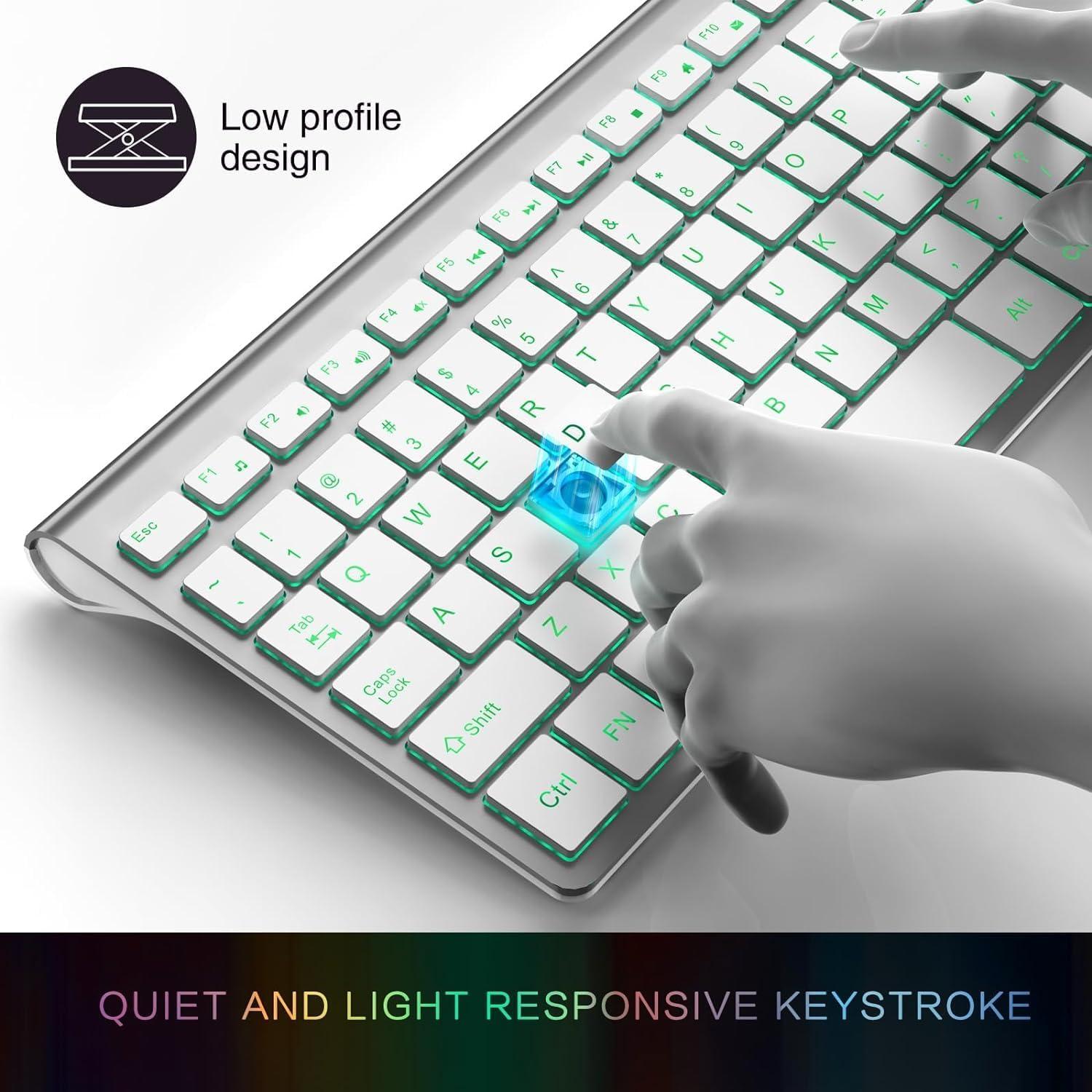 Combo Teclado y Ratón Inalámbrico J JOYACCESS Retroiluminado