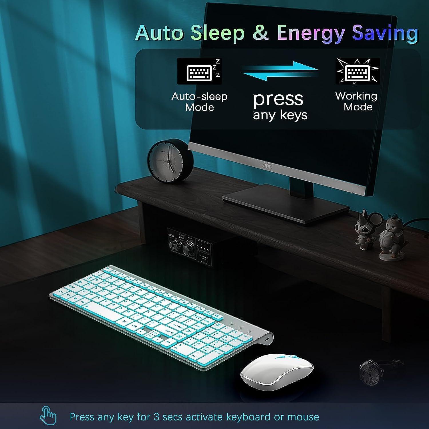 Combo Teclado y Ratón Inalámbrico J JOYACCESS Retroiluminado