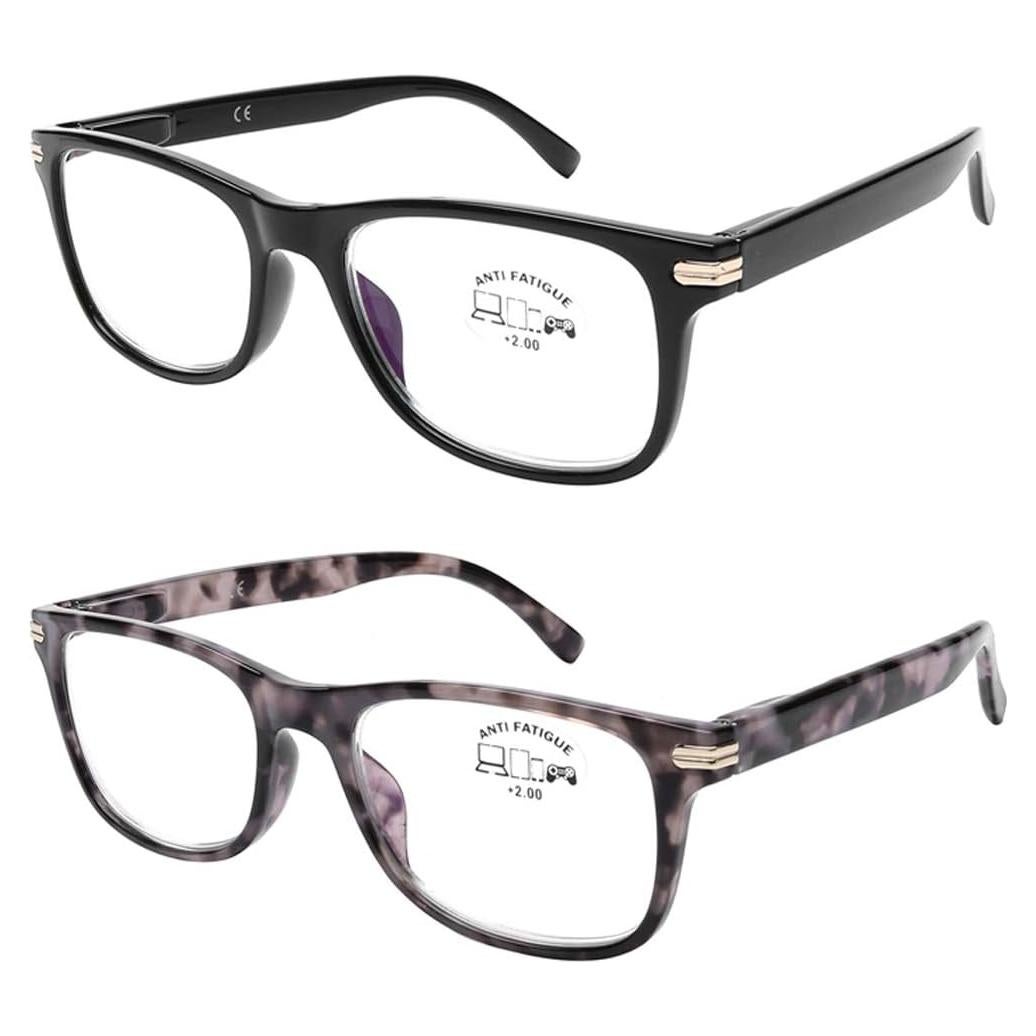 Gafas de lectura DOOViC 2 Pack Anti Luz Azul 1.0 Unisex