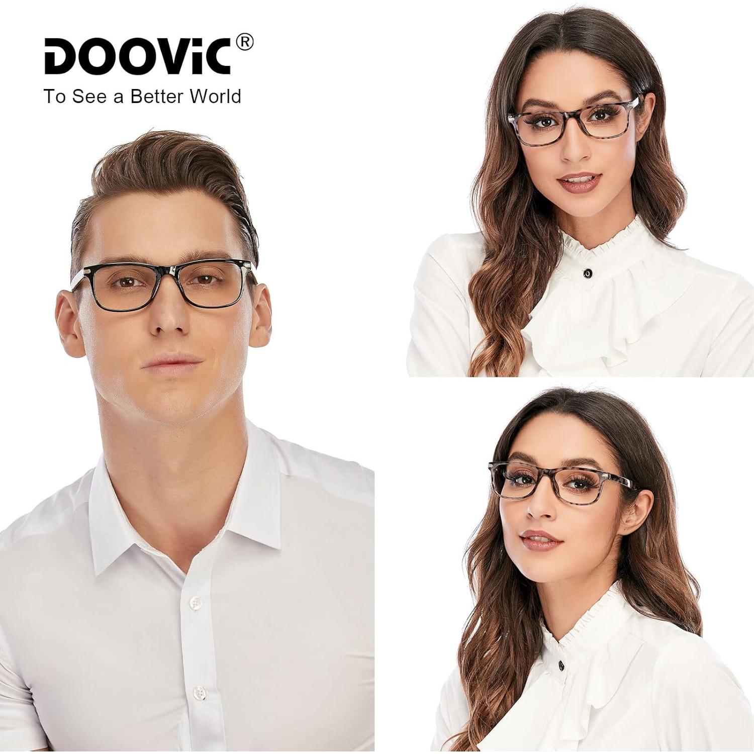 Gafas de lectura DOOViC 2 Pack Anti Luz Azul 1.0 Unisex