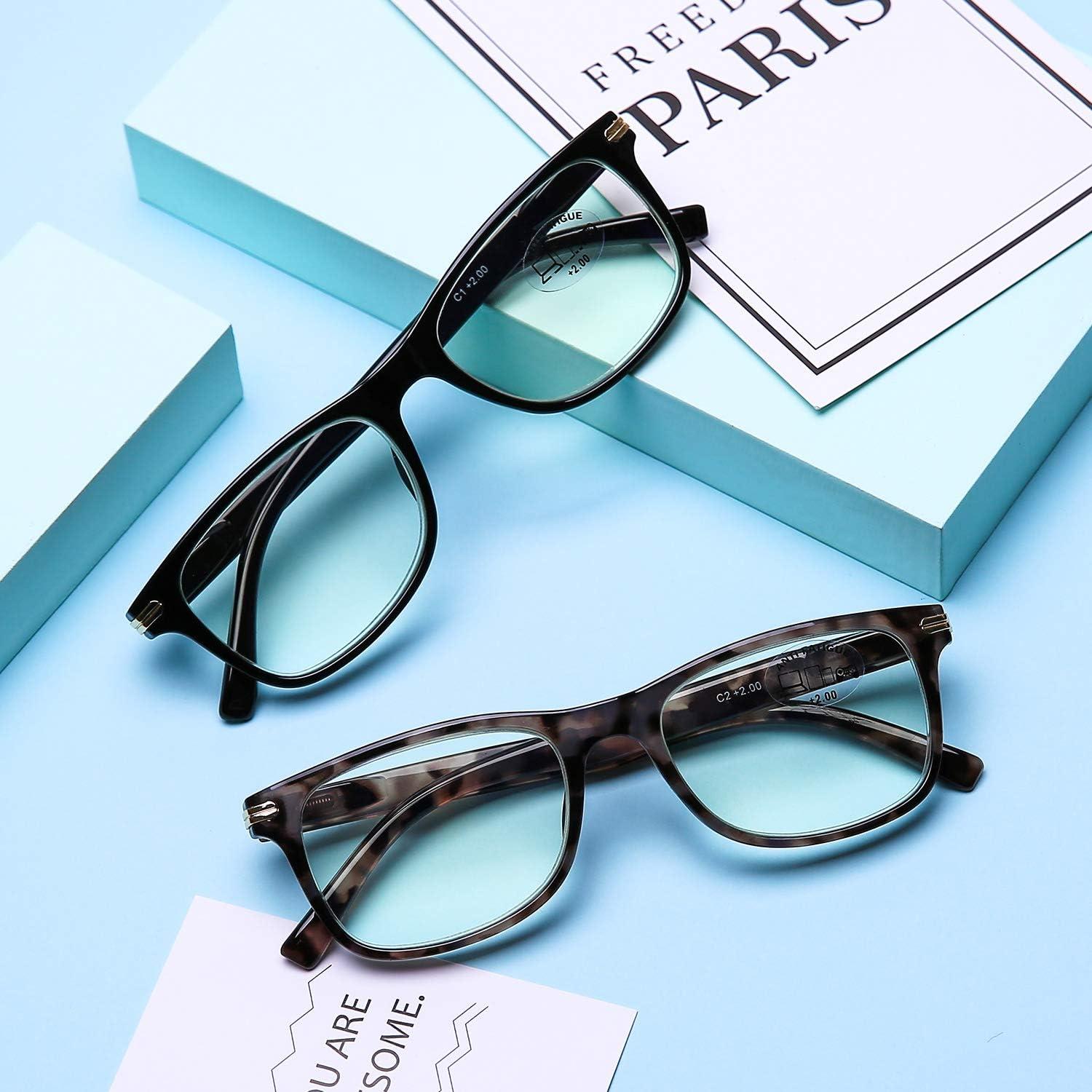 Gafas de lectura DOOViC 2 Pack Anti Luz Azul 1.0 Unisex