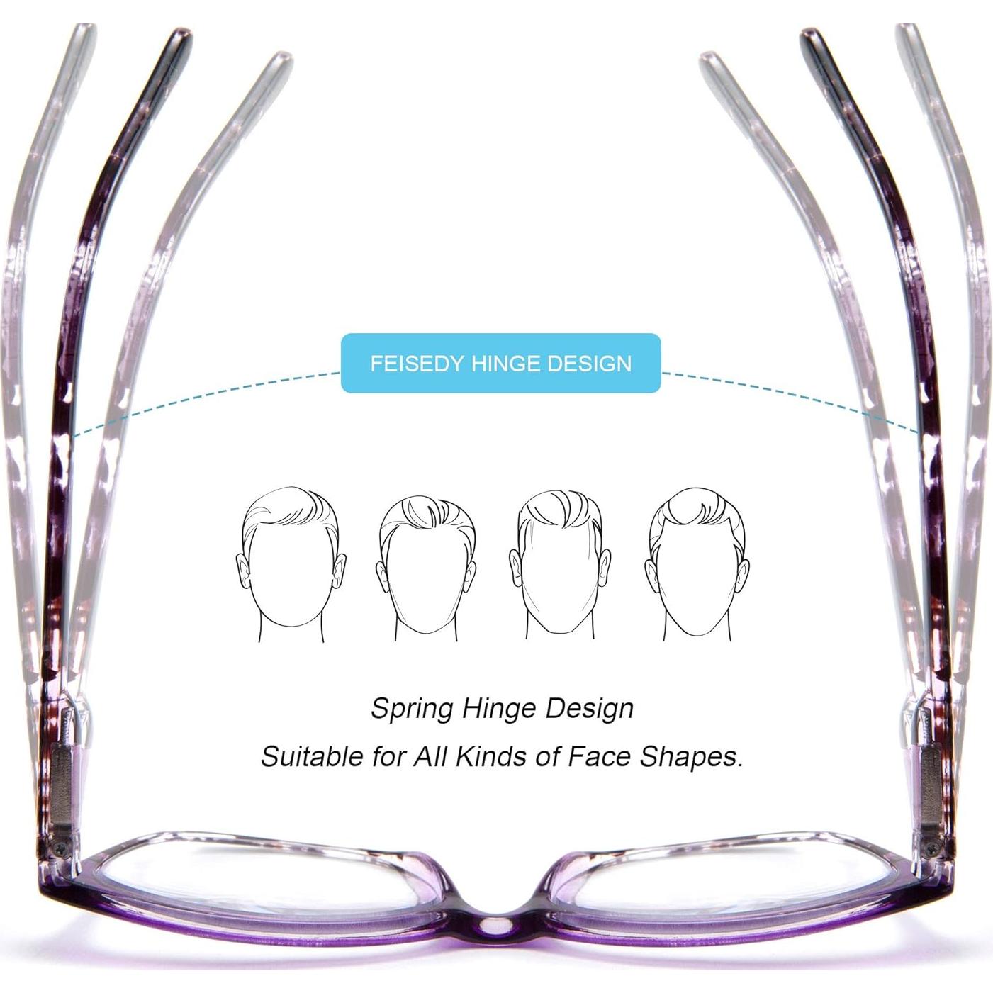 Gafas Progresivas Multifocales FEISEDY con Filtro Luz Azul 1.0x