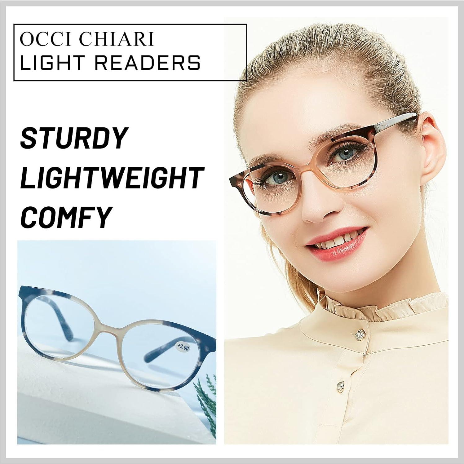 Gafas de Lectura OCCI CHIARI con Bloqueo Luz Azul 1.0x a 4.0x