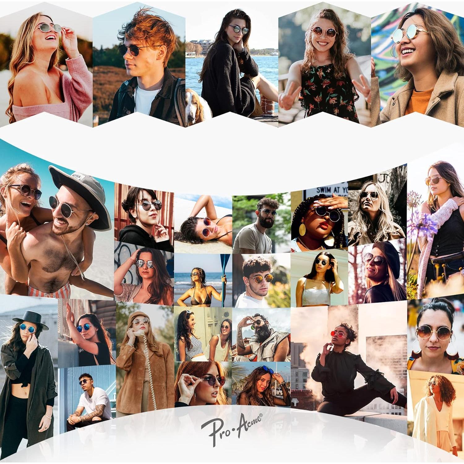 Gafas de Sol Polarizadas Pro Acme Retro UV400 Doradas