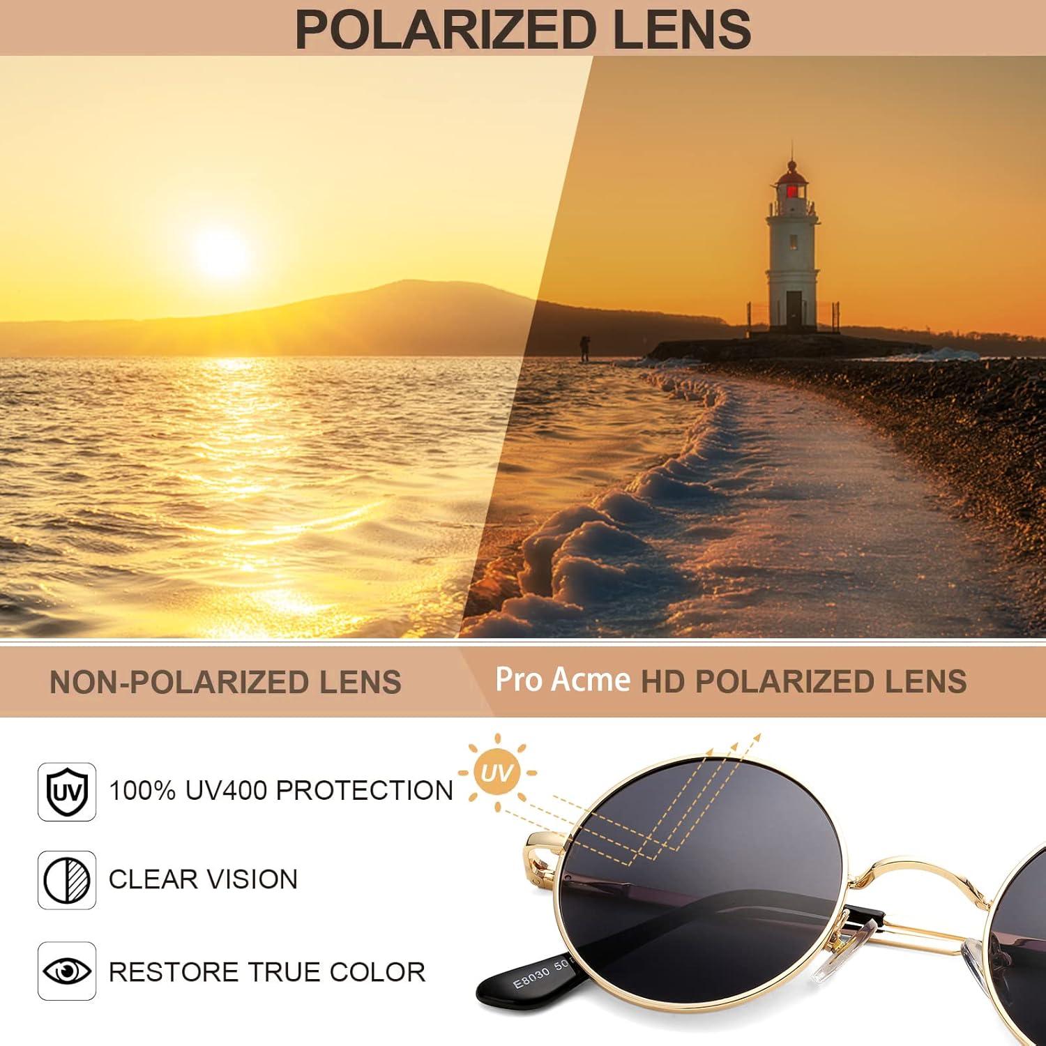 Gafas de Sol Polarizadas Pro Acme Retro UV400 Doradas