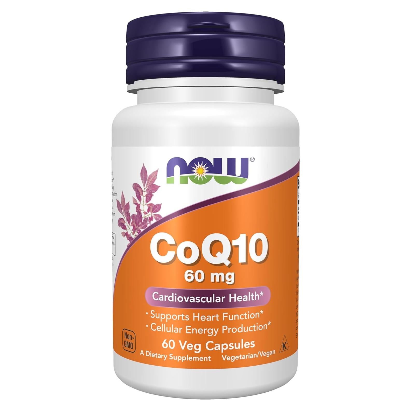 Suplemento CoQ10 NOW Foods 60 mg 60 Cápsulas Veganas