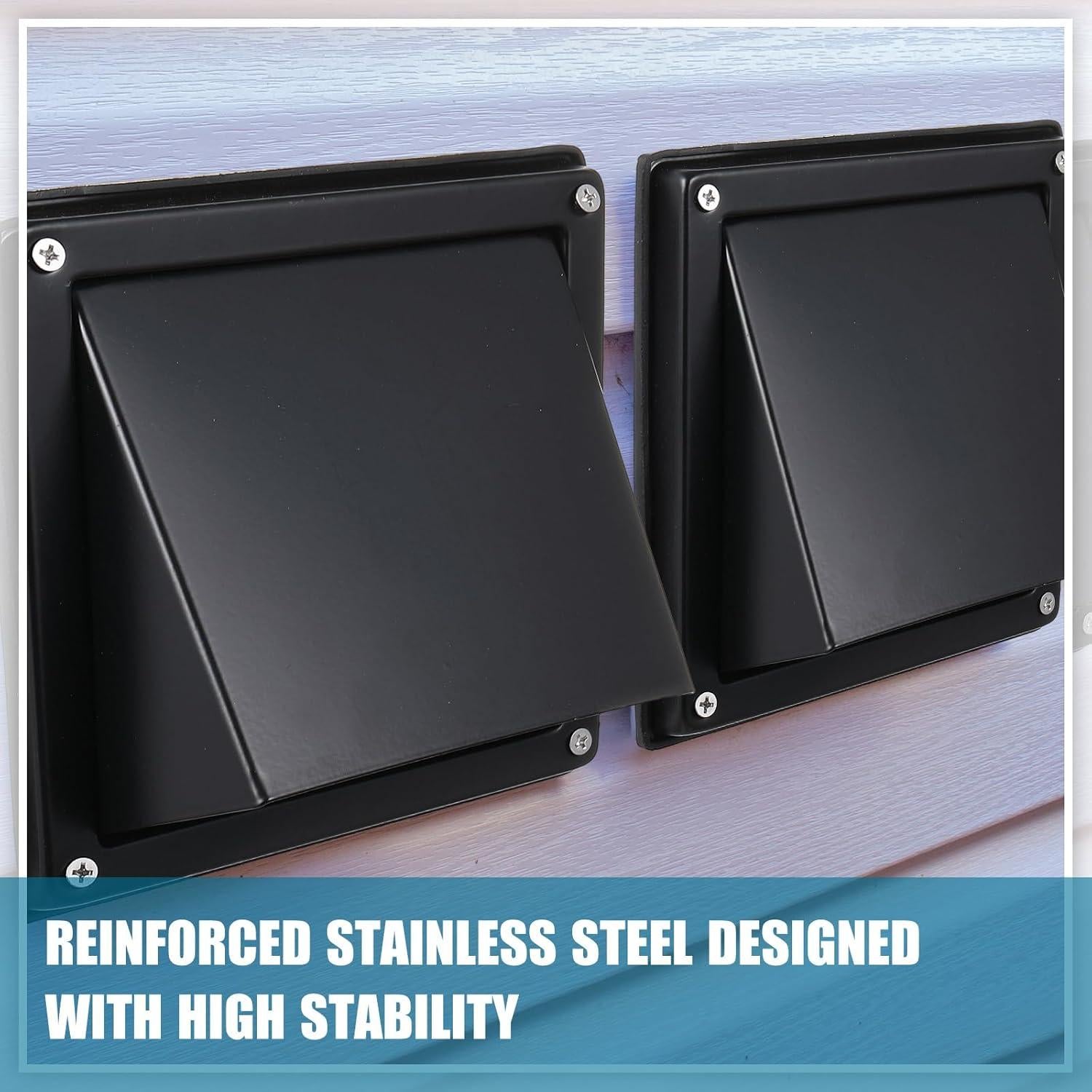 Cubierta de Ventilación para Secadora Gisafai 100 mm Negra