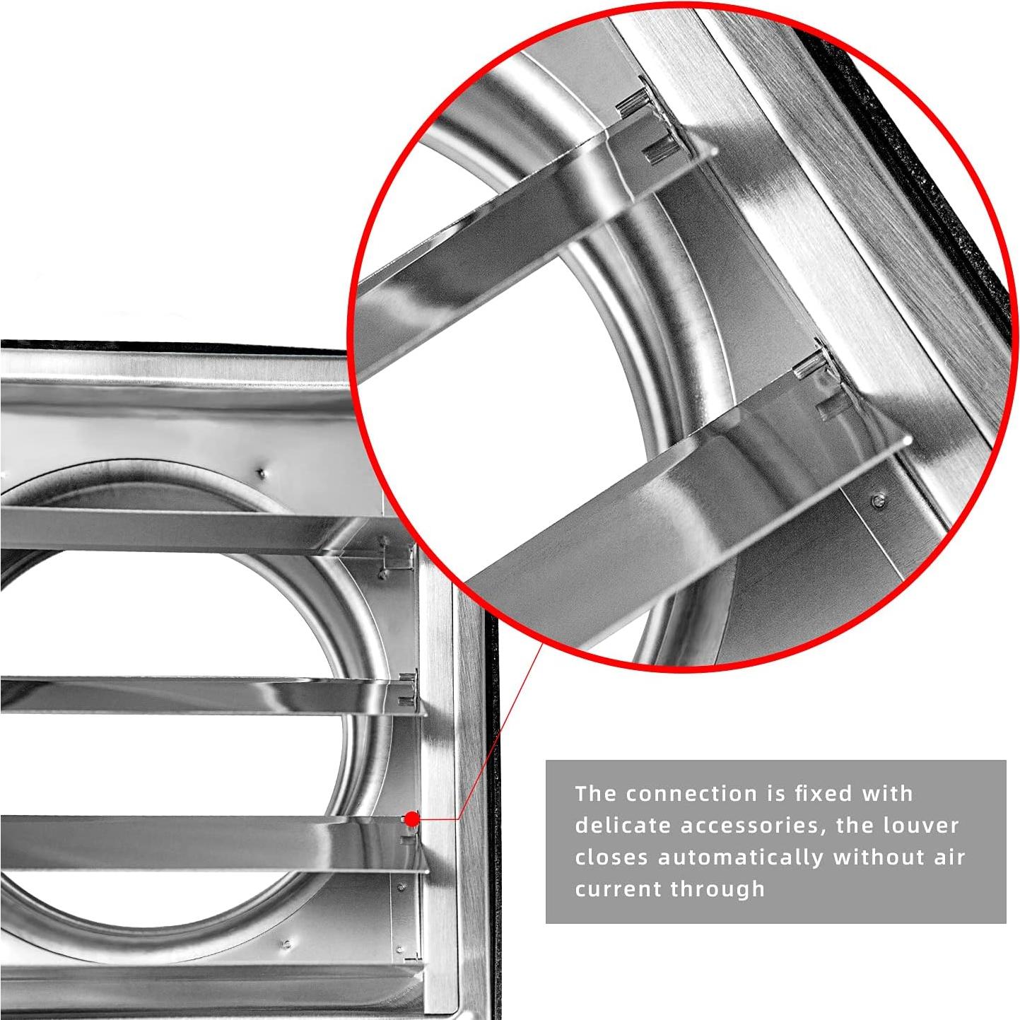 Cubierta de Ventilación de Secadora FRESH SPEED 4" Acero Inoxidable