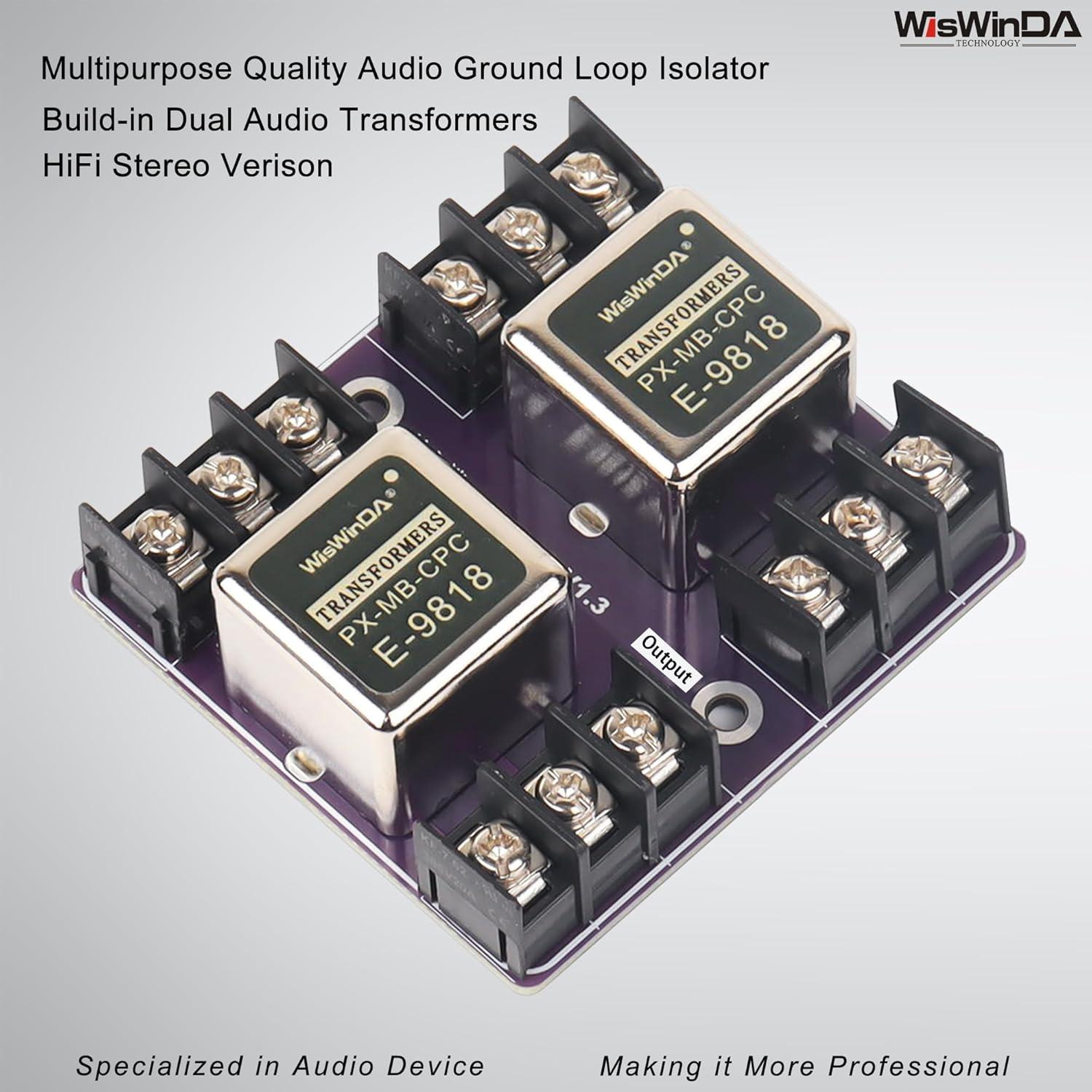 Convertidor de Aislamiento de Audio WisWinDa WD-NF-201