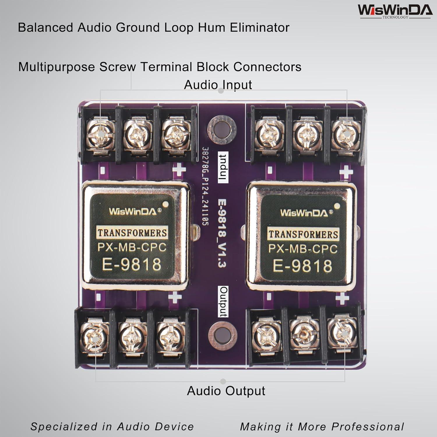 Convertidor de Aislamiento de Audio WisWinDa WD-NF-201