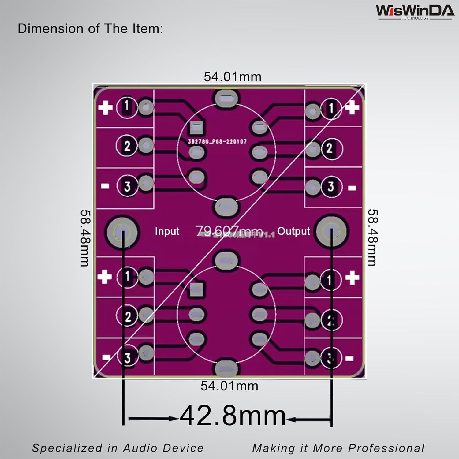 Convertidor de Aislamiento de Audio WisWinDa WD-NF-201
