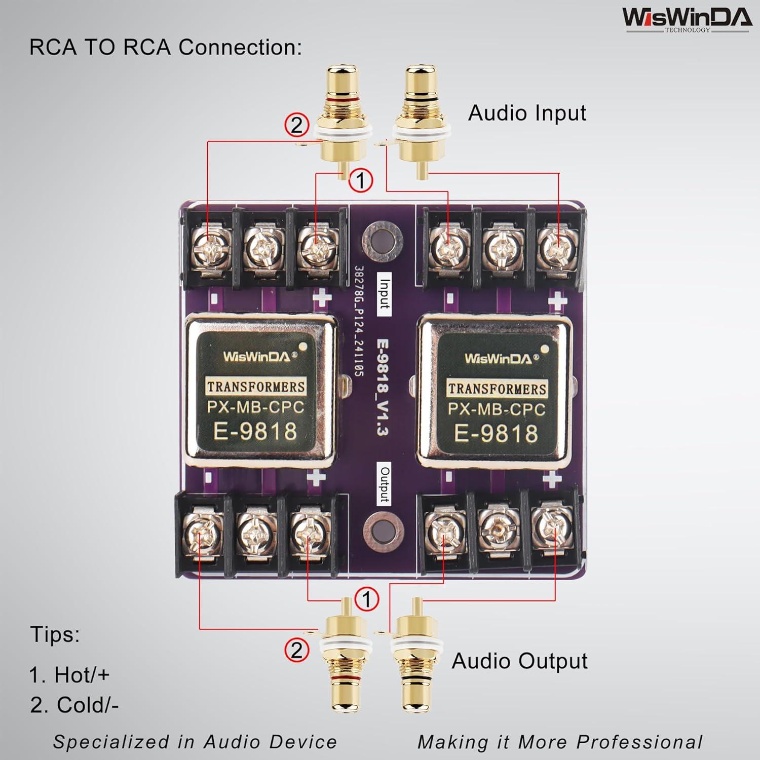 Convertidor de Aislamiento de Audio WisWinDa WD-NF-201
