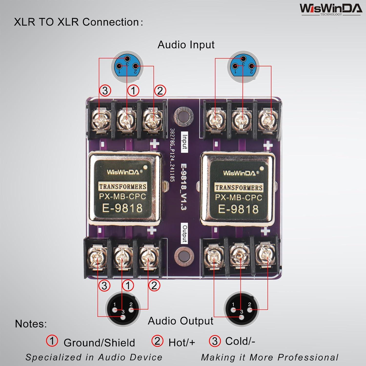 Convertidor de Aislamiento de Audio WisWinDa WD-NF-201