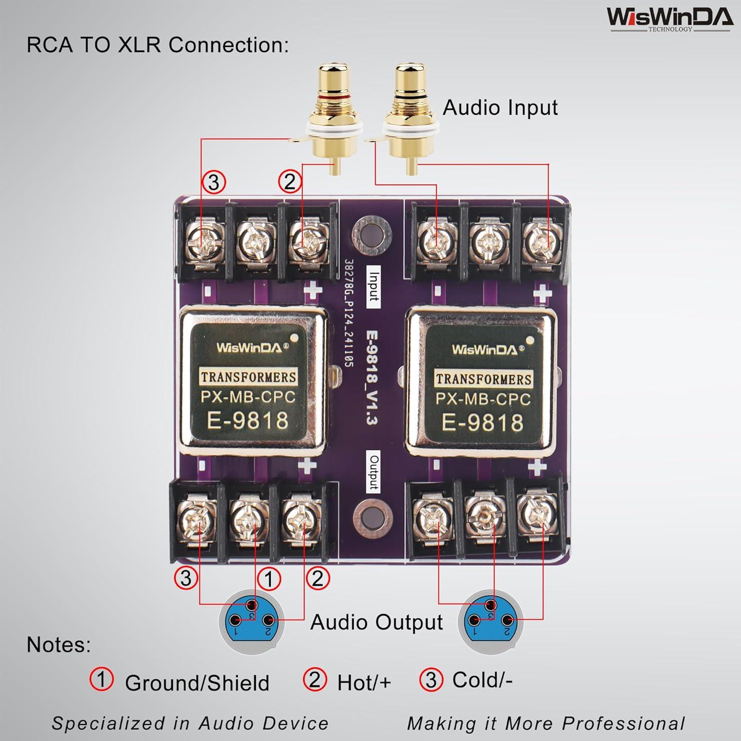 Convertidor de Aislamiento de Audio WisWinDa WD-NF-201